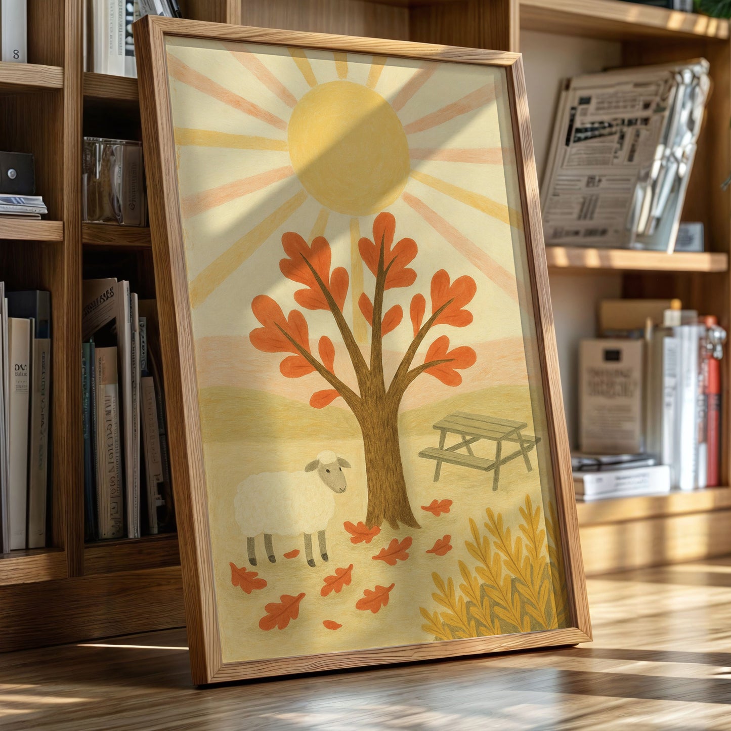 Sunny Picnic with the Little Lamb