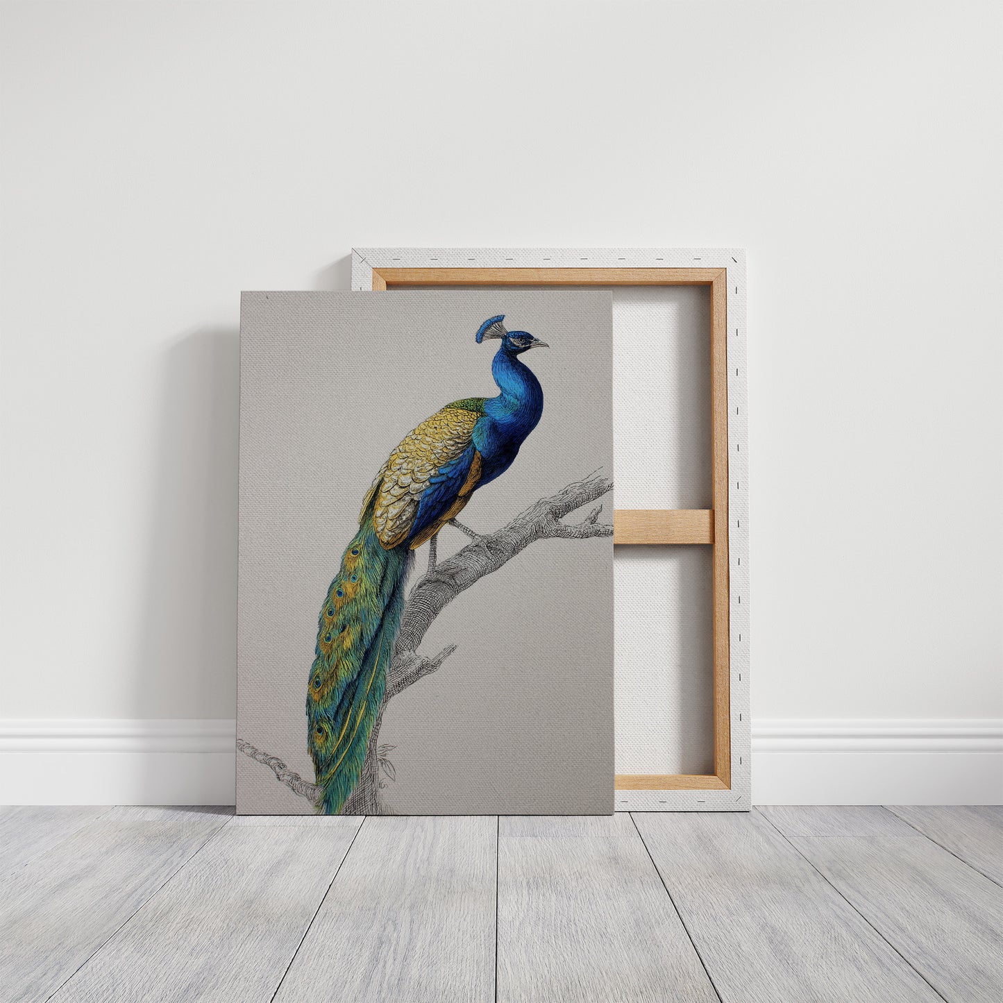 Sapphire Crown On Wooden Canvas