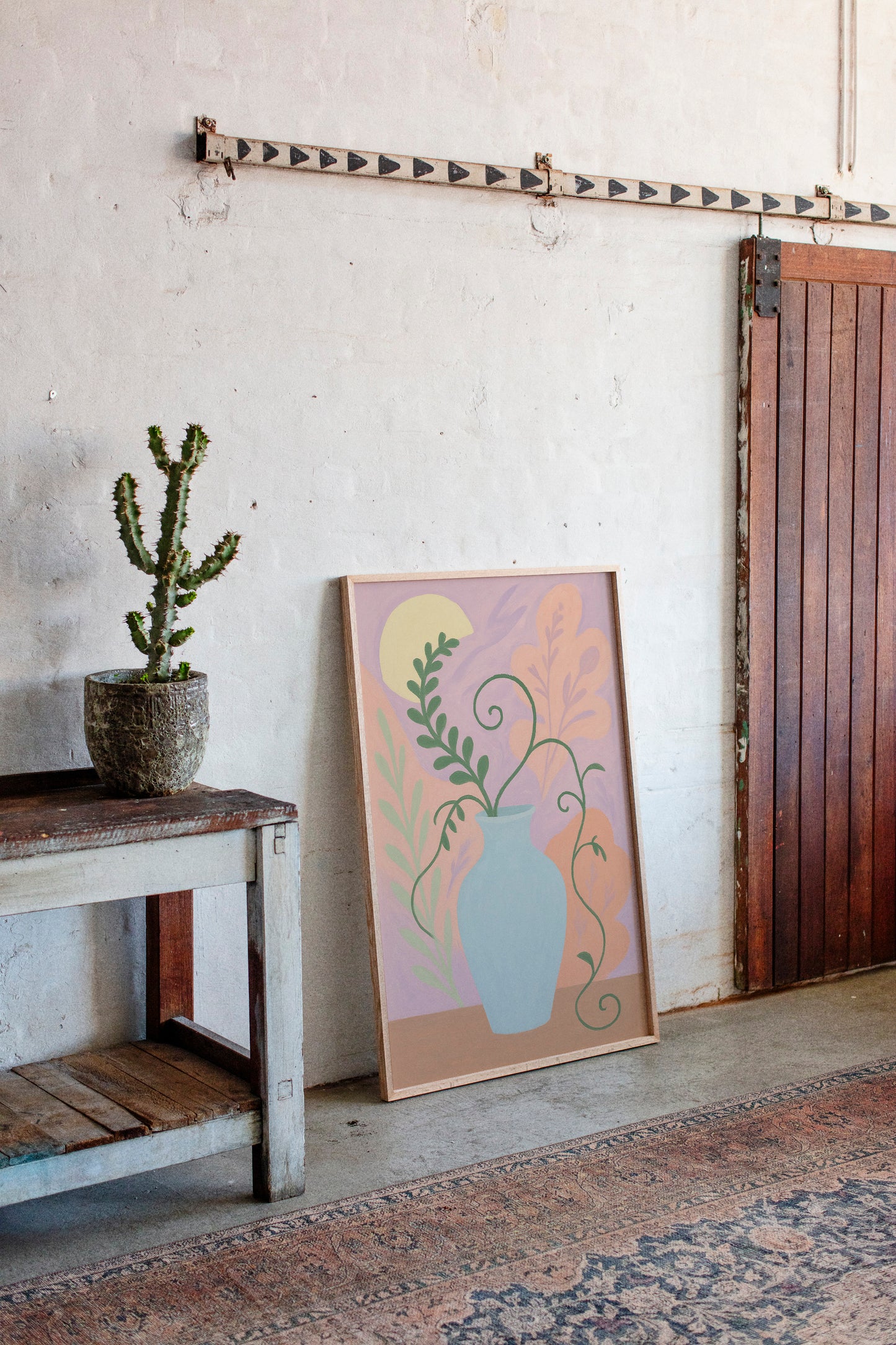Sunny Fruit Bowl on Blue