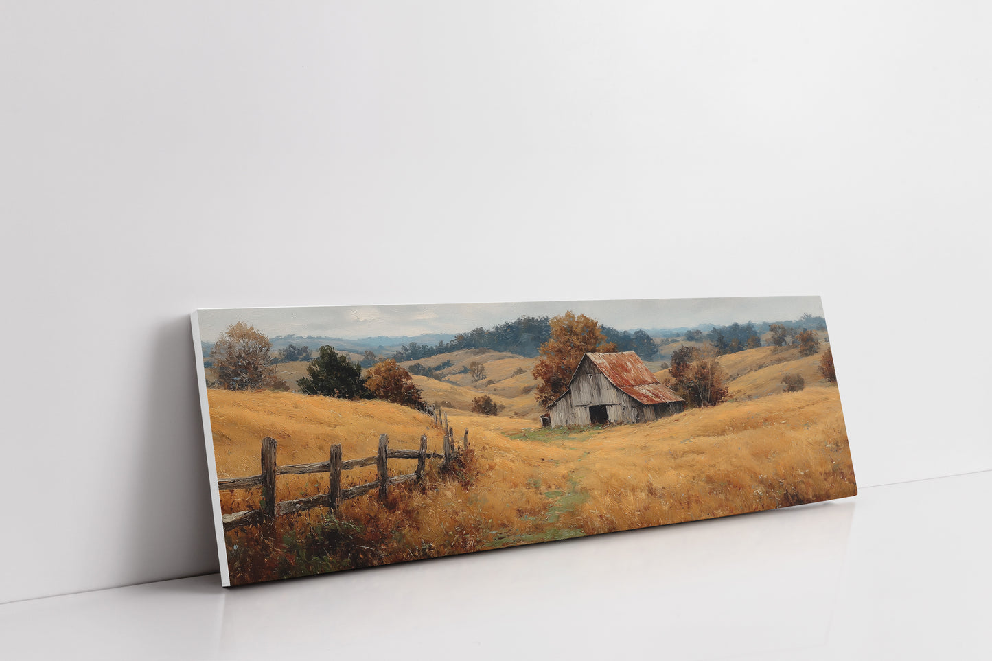 Autumn Hillside Barn