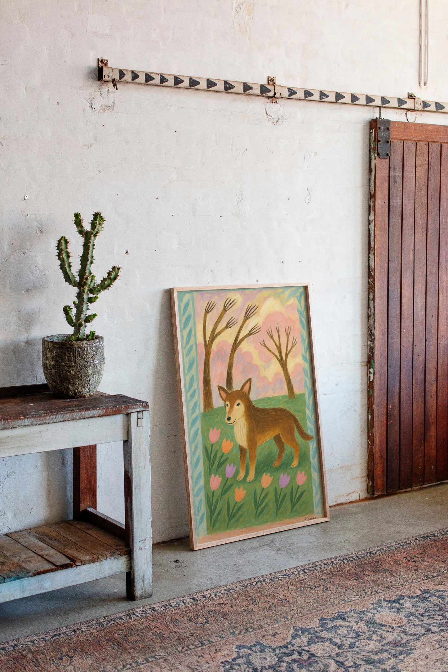 Spring Pup in Tulip Meadow