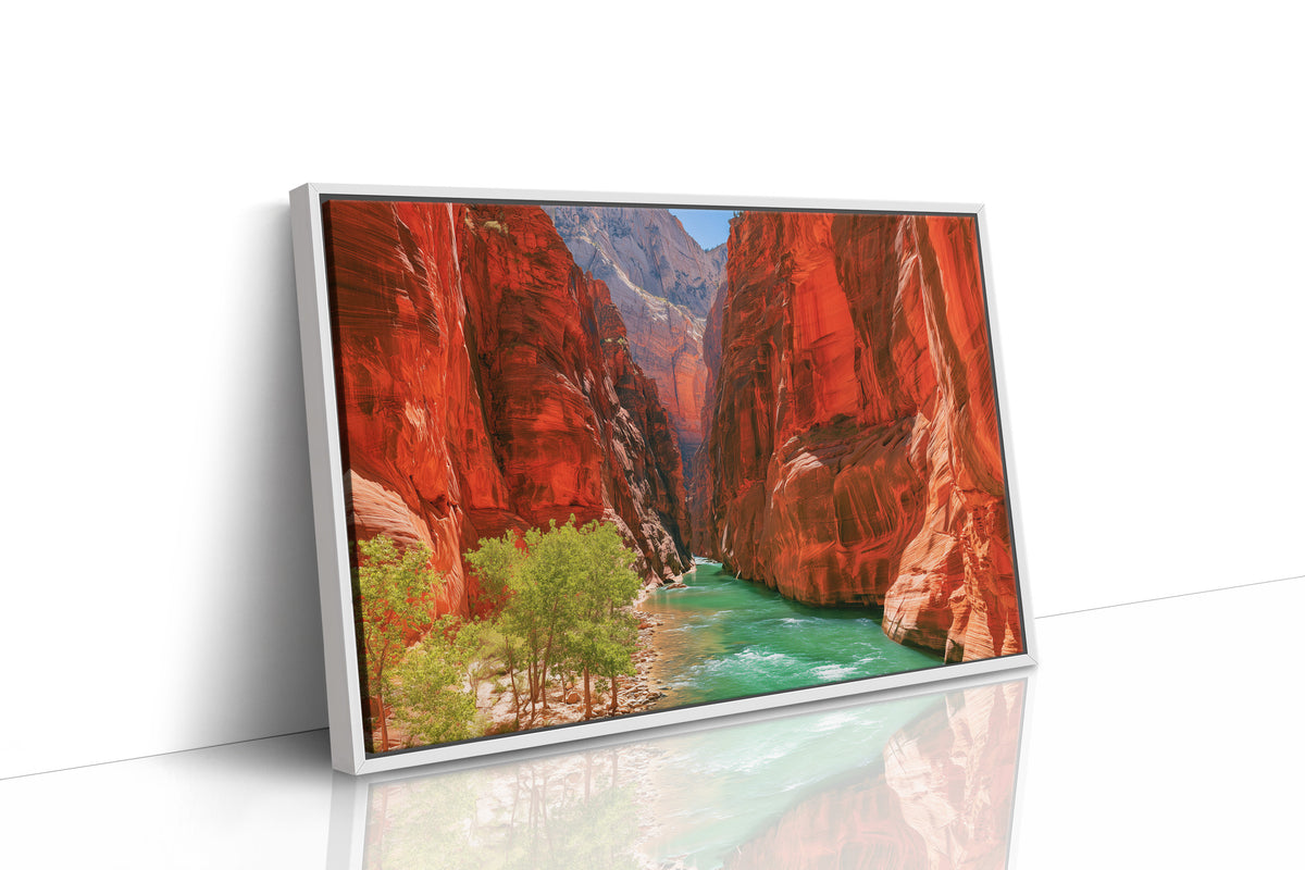 Emerald River Through Red Rock