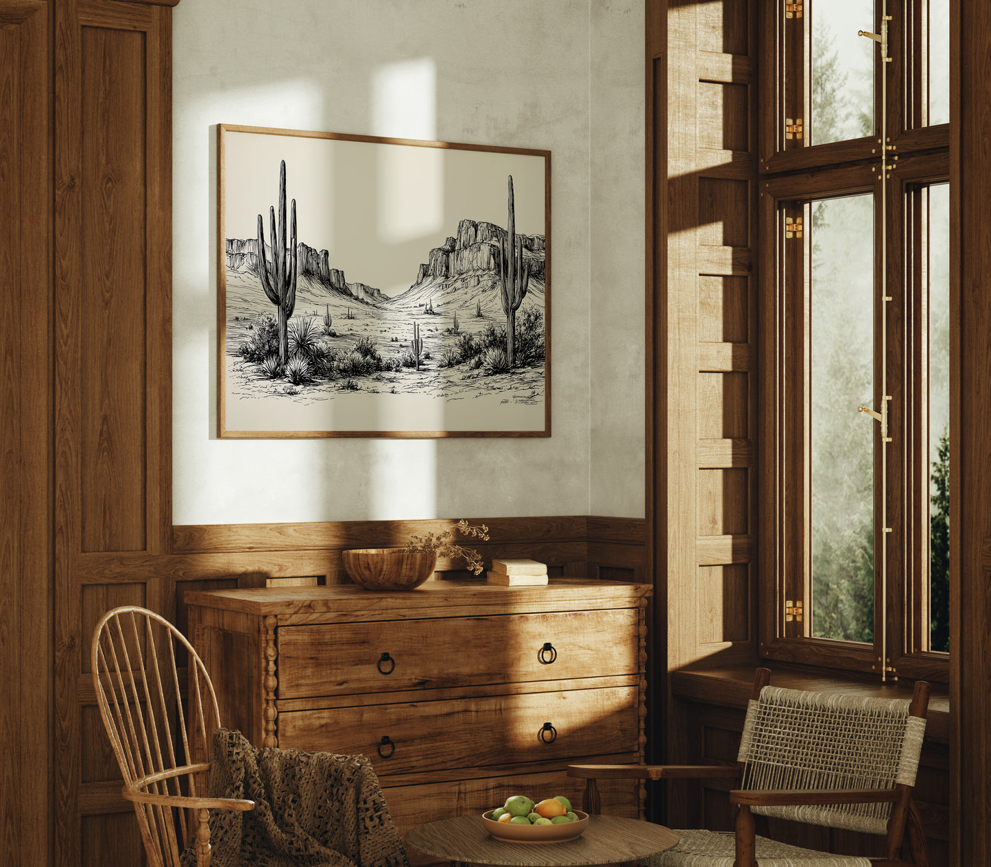 Saguaros Stand Like Ancient Sentinels