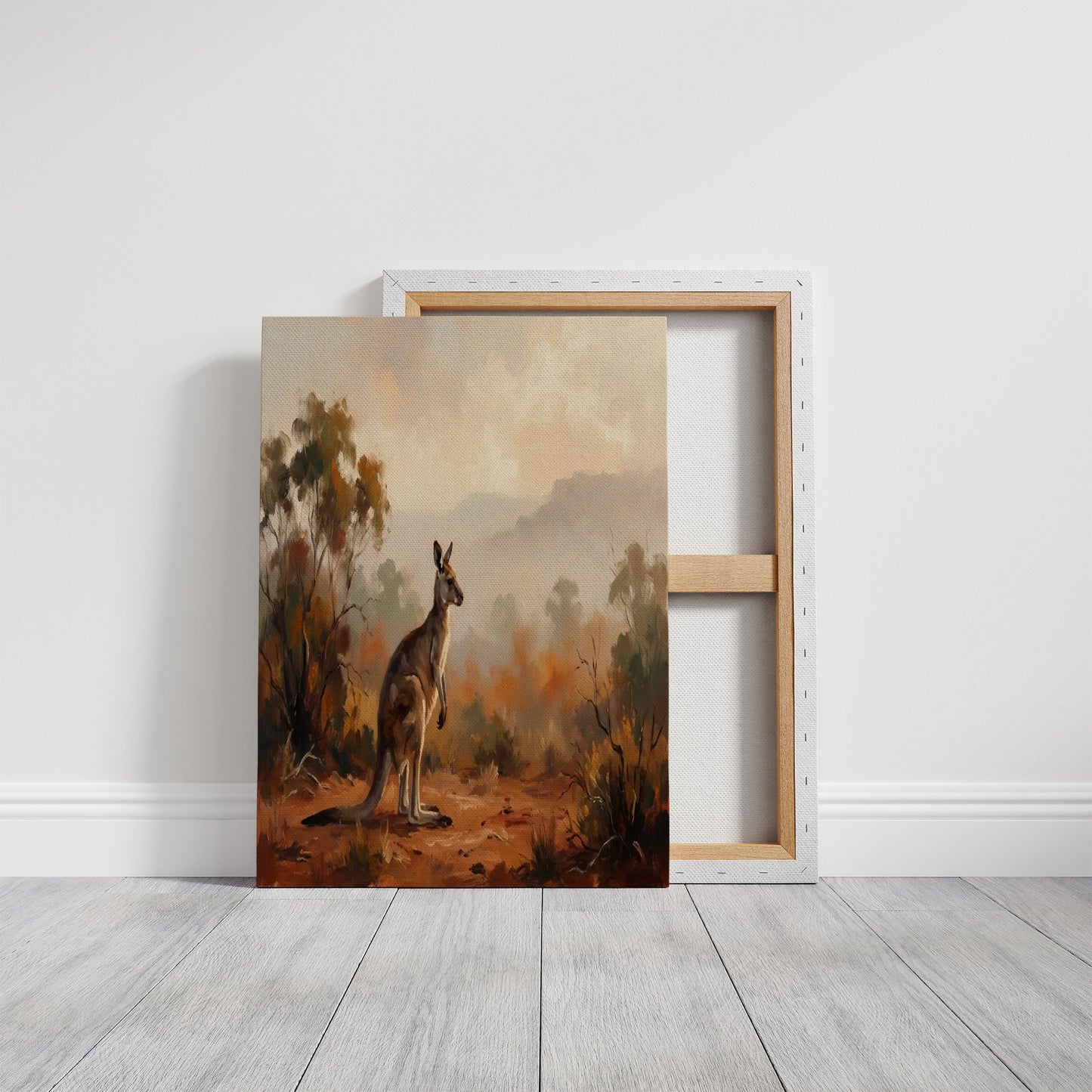 Kangaroo in the Outback Haze