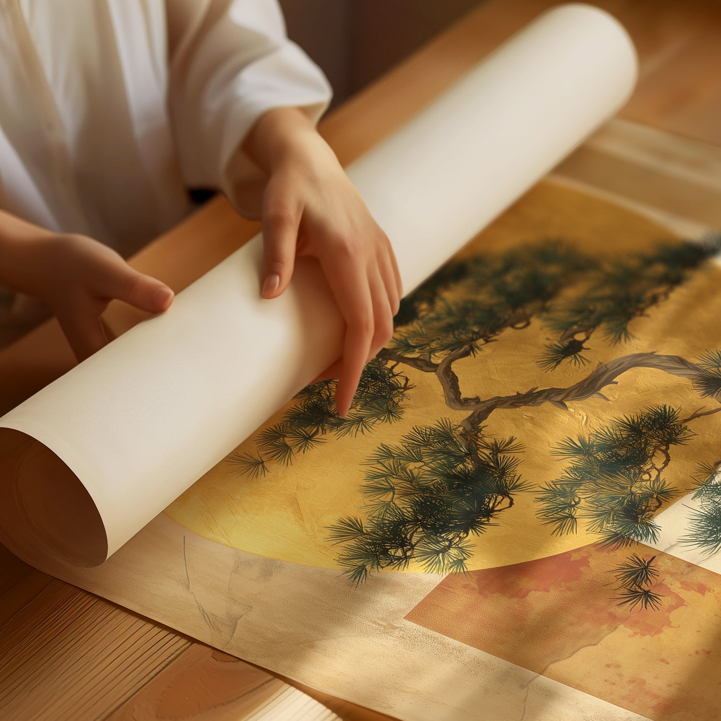 Bonsai Tales In Golden Hours