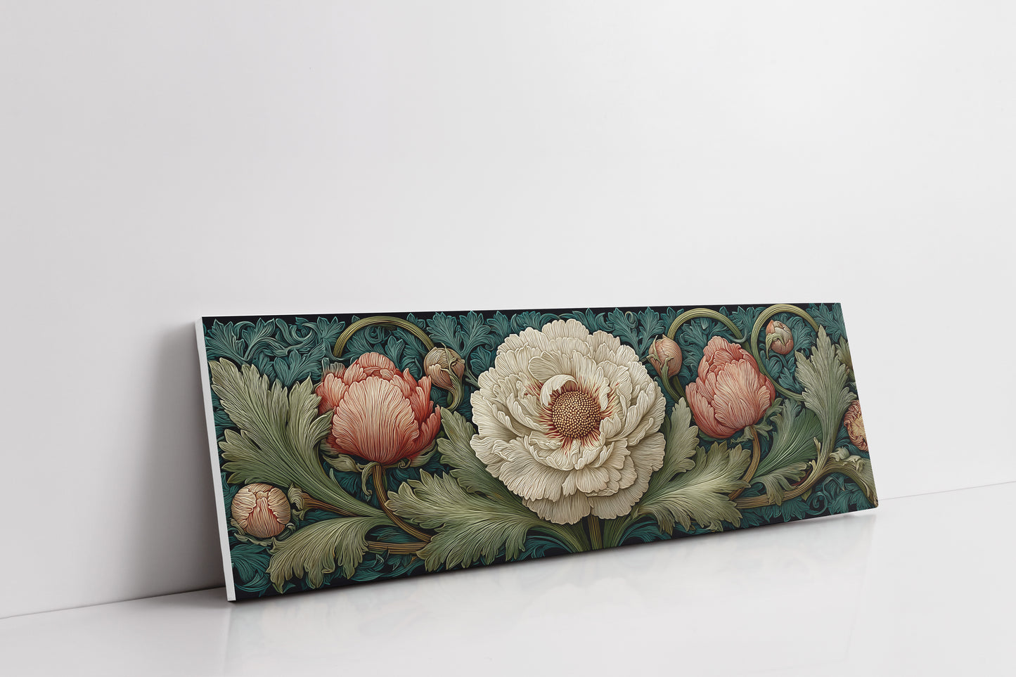 Vintage Peony Blooming Garden