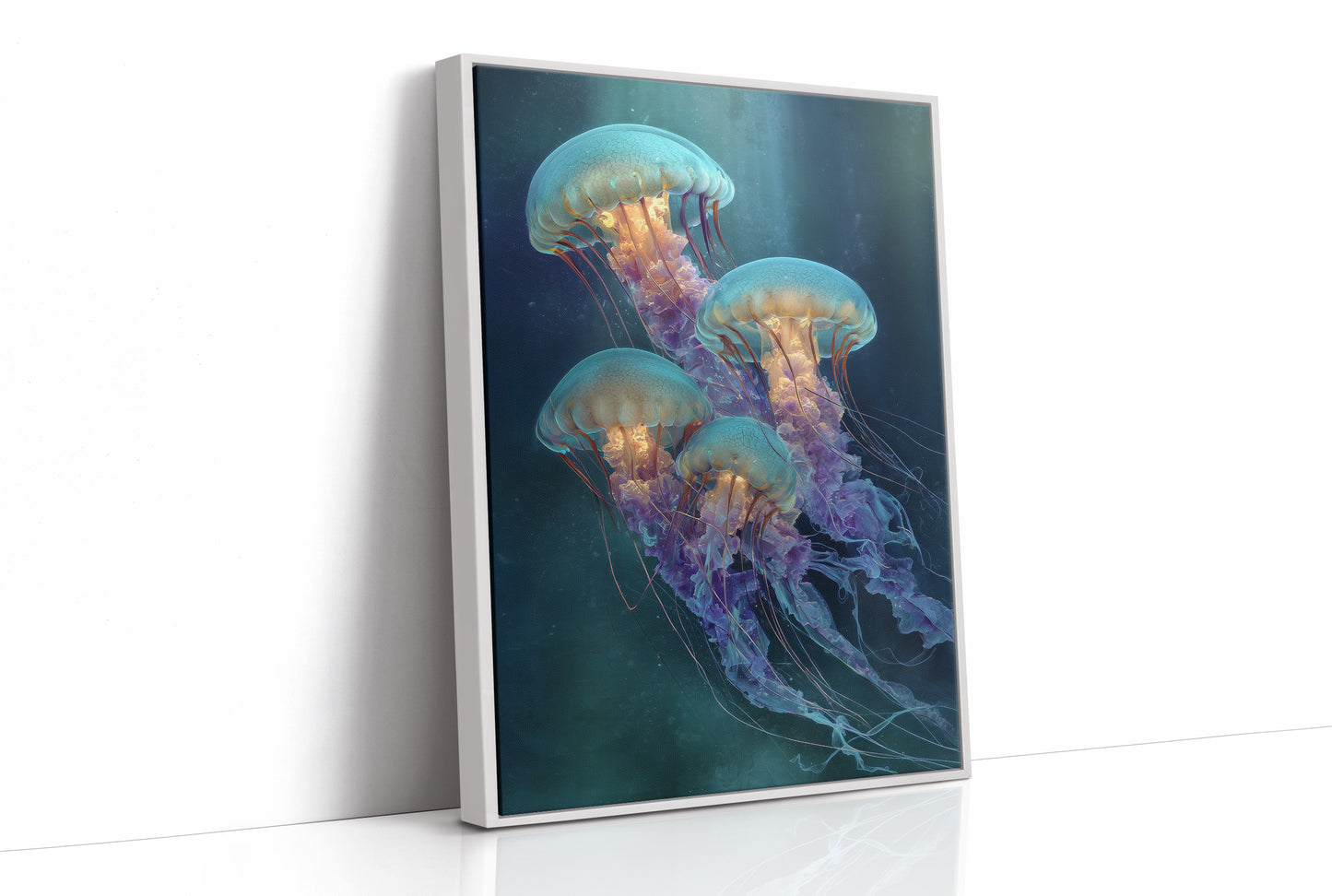 Ocean Ballet In Teal Depths