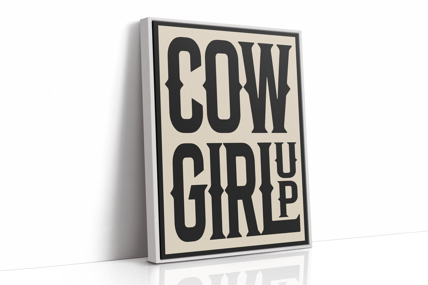 Cowgirl Up Bold Western Spirit Art