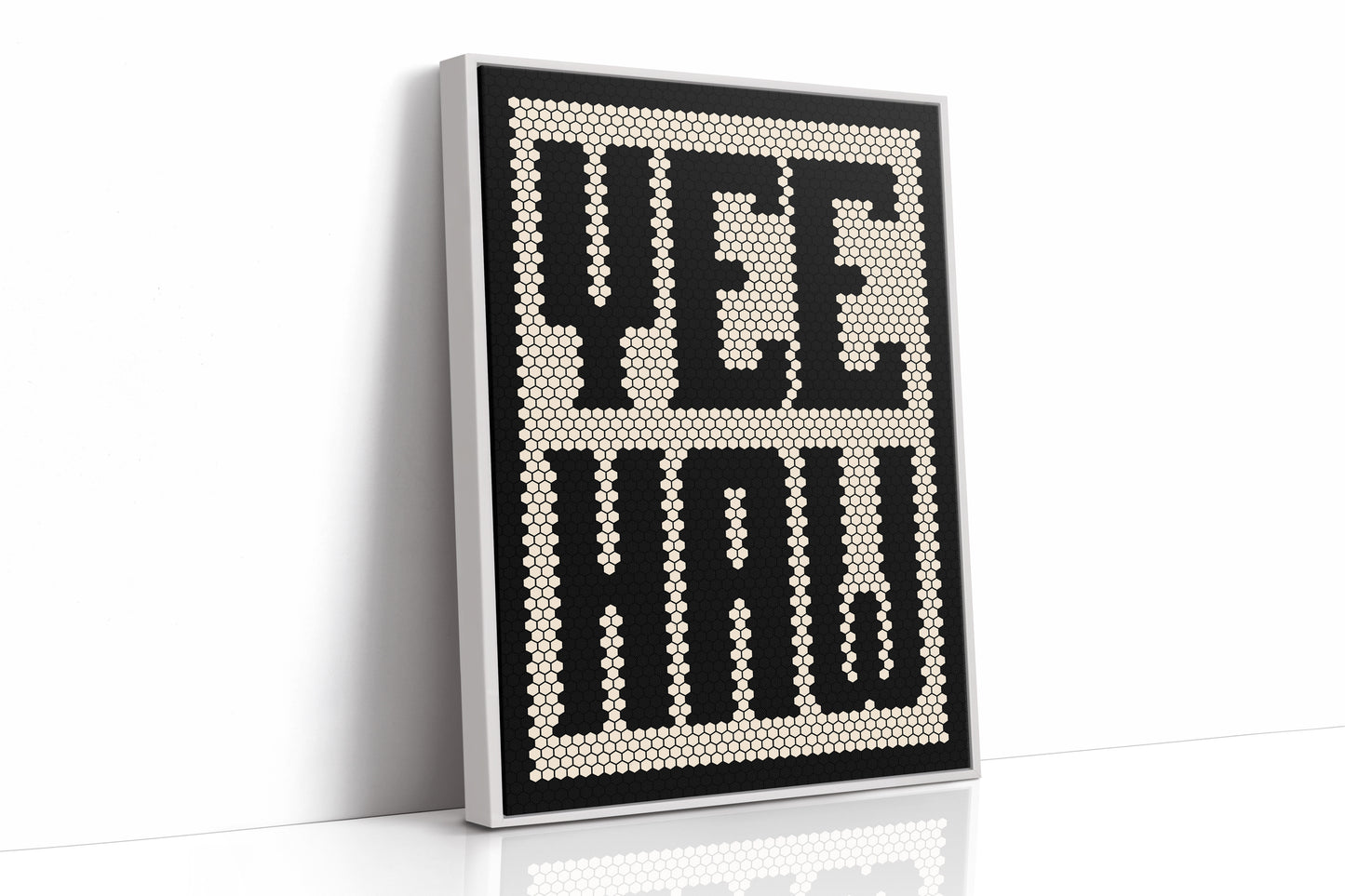 Yeehaw Mosaic Western Shout in Black