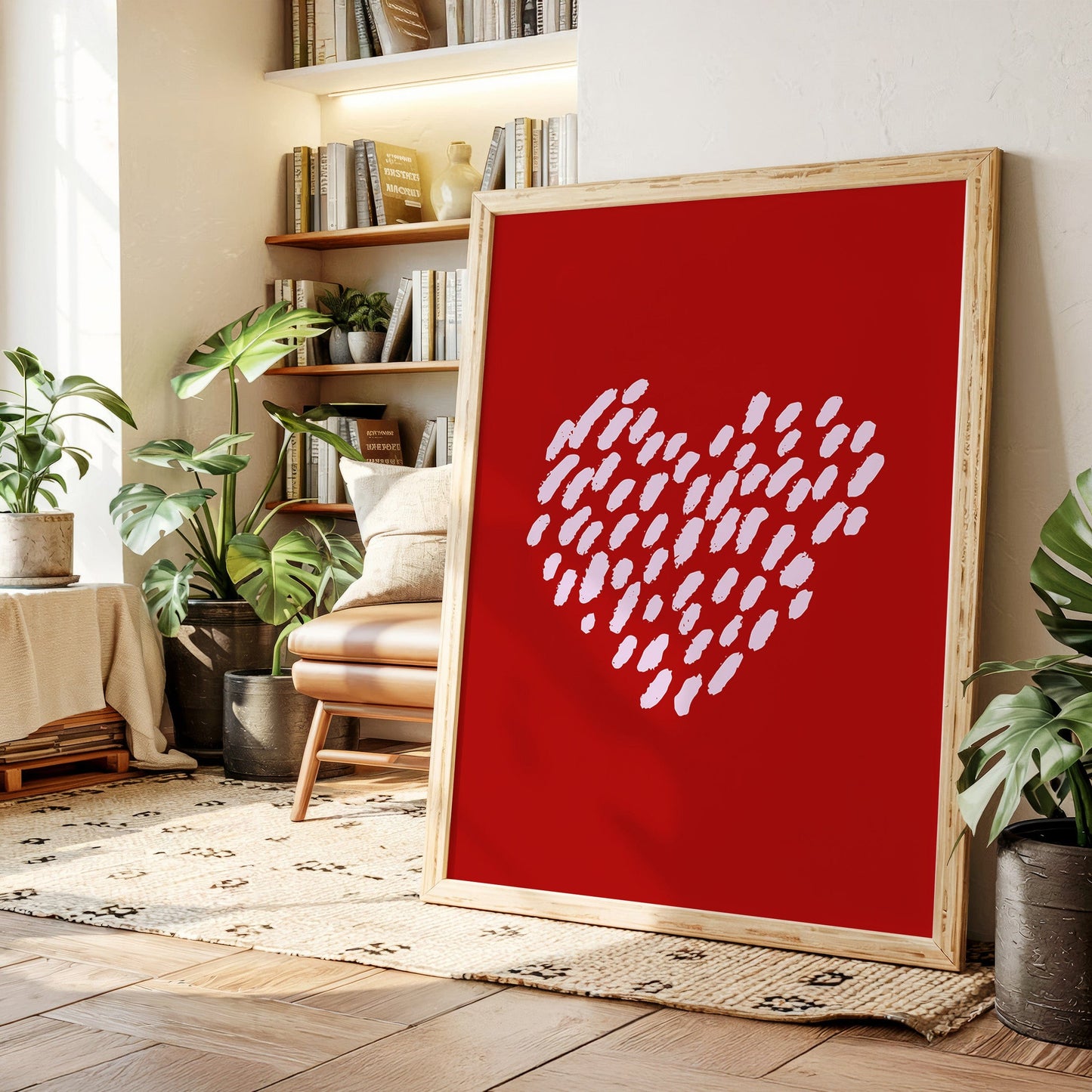 Brushstrokes Dance Into Love's Pattern