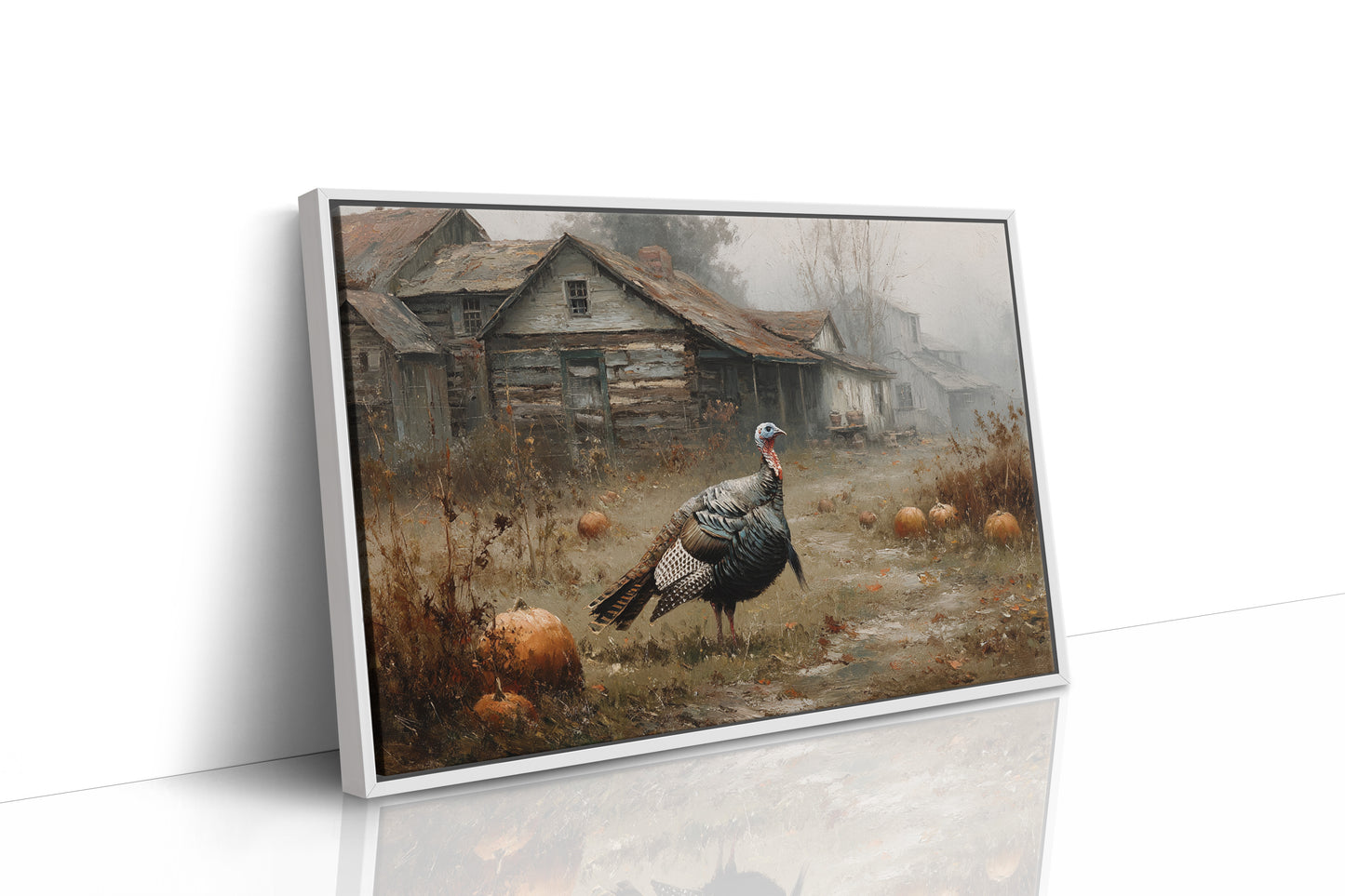 Wild Turkey's Autumn Farmhouse Patrol
