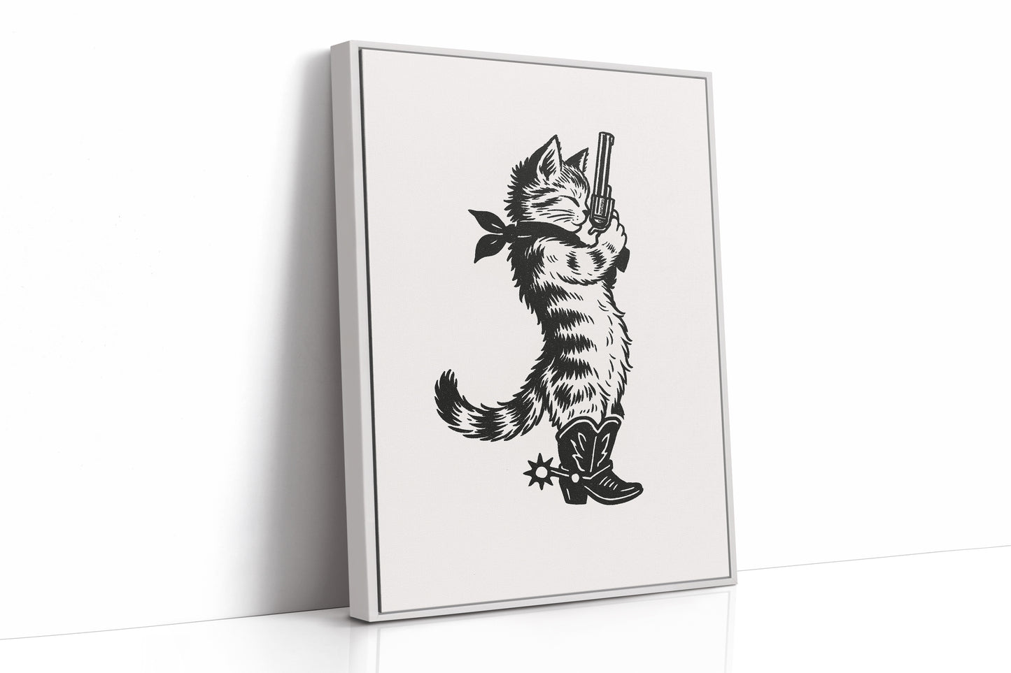 Purrpare for Trouble – Cowboy Cat Sheriff Print