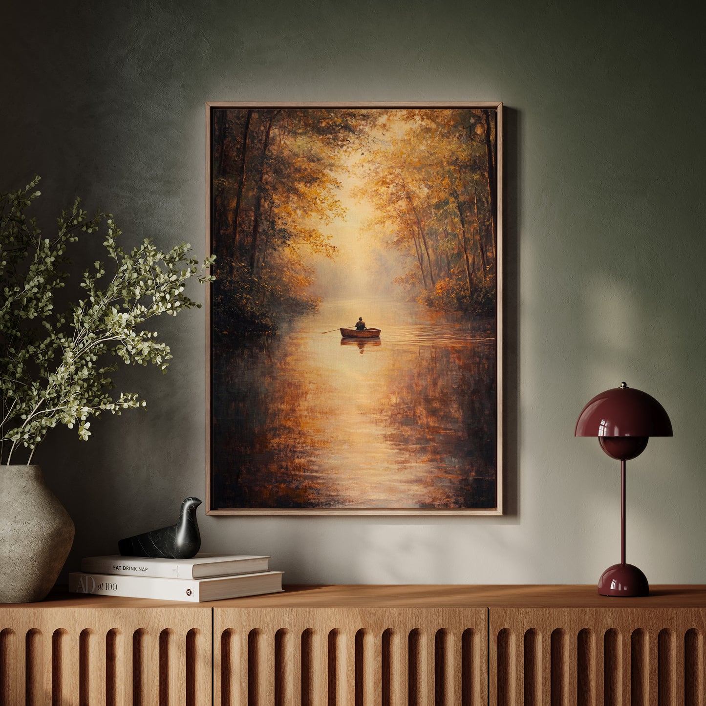 Rowing Through Autumn's Embrace