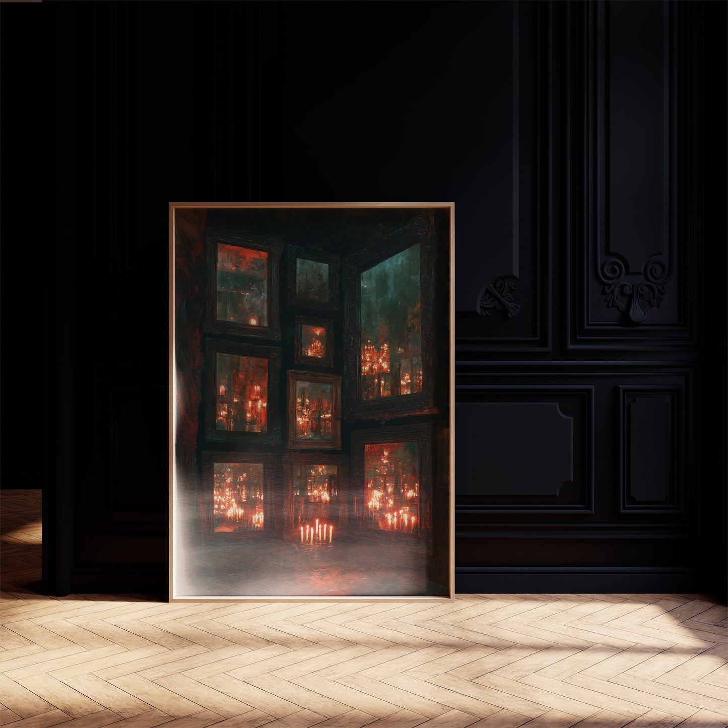 Infinite Candlelit Reflections