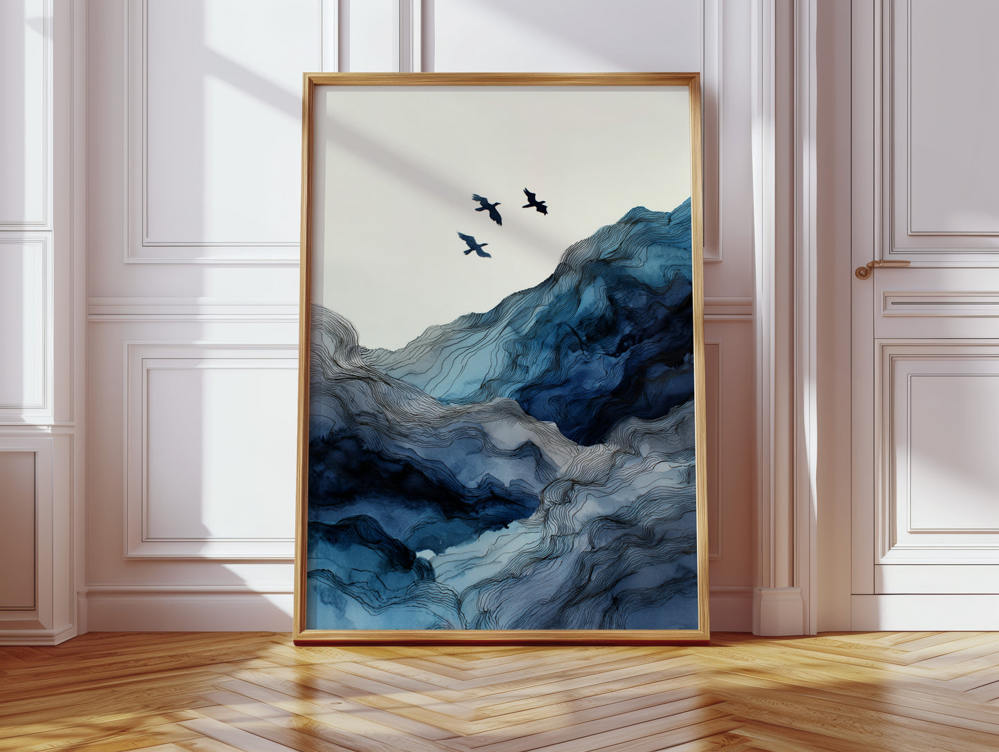 Flight Over Cerulean Peaks