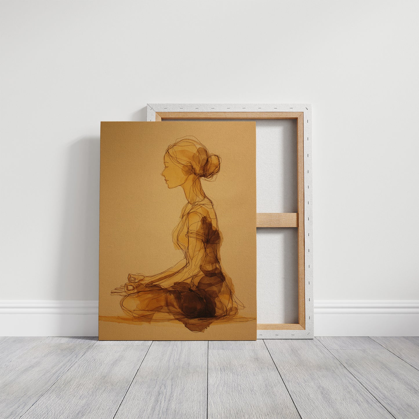 Sepia Lines Draw Morning Peace