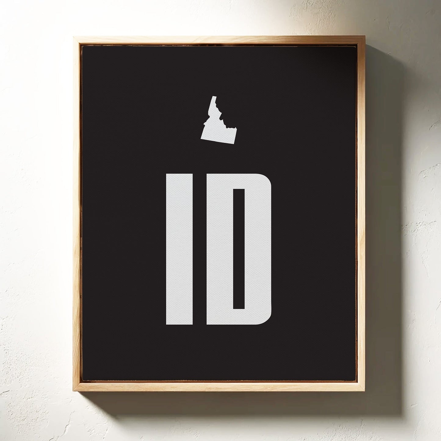 White Letters Map Idaho's Heart