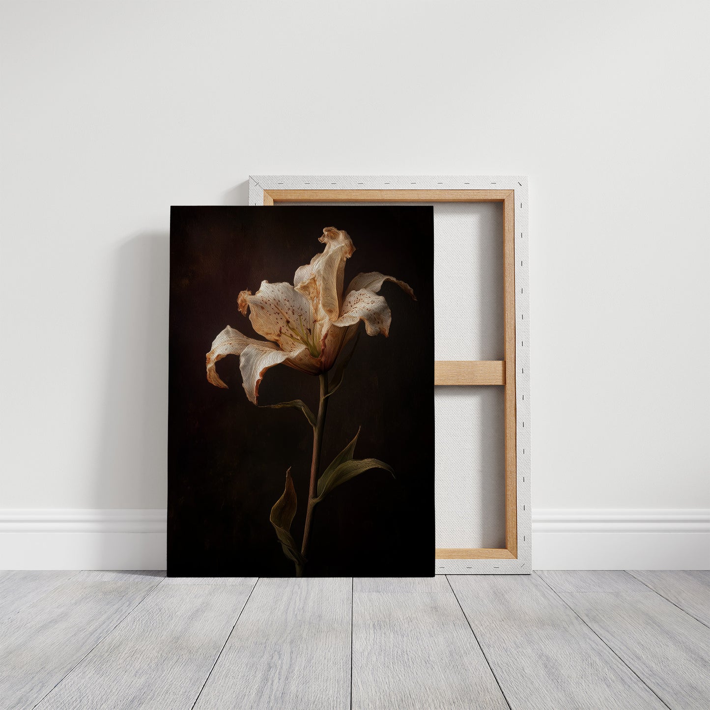 Solitary Bloom Against Midnight Depths
