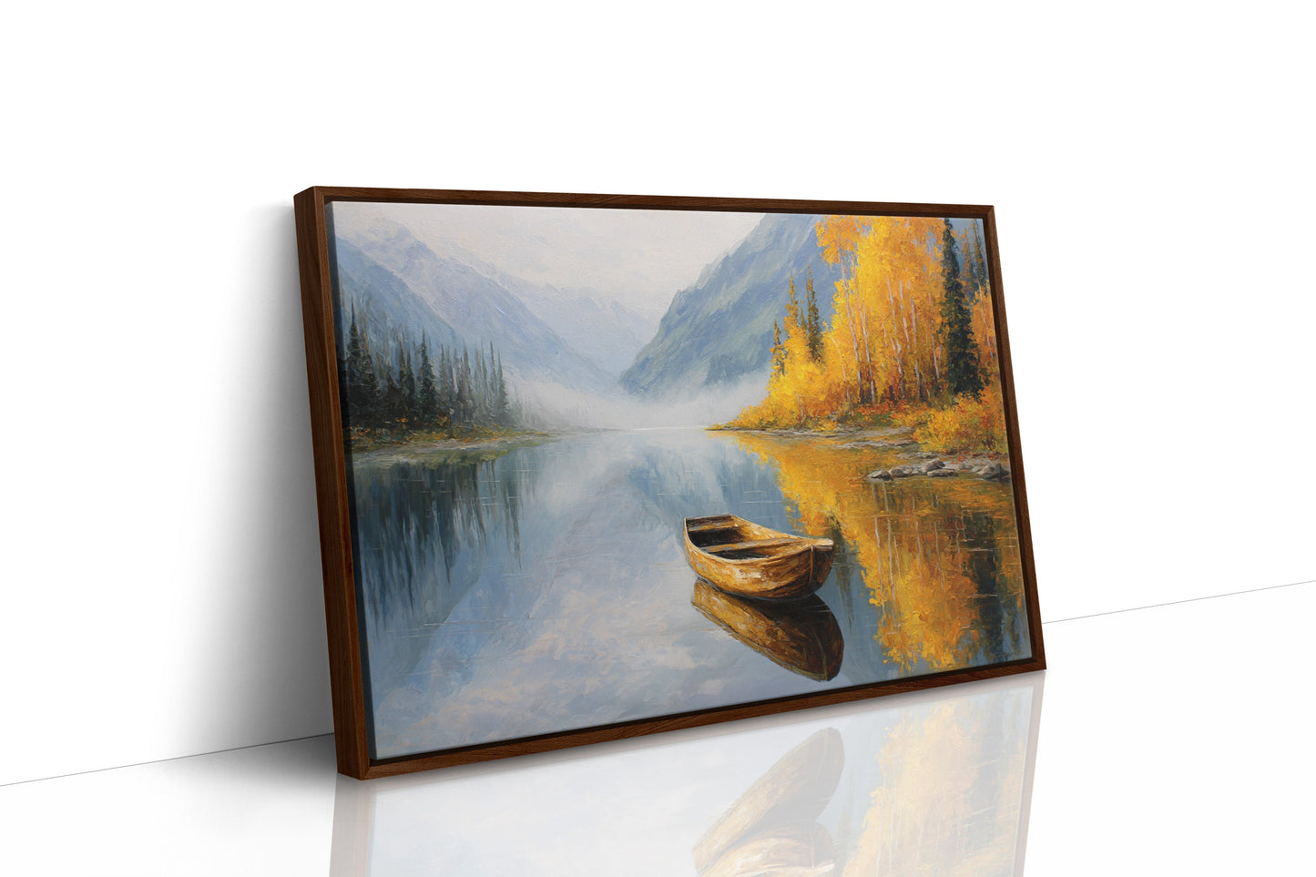 Autumn Canoe Waits For Adventure