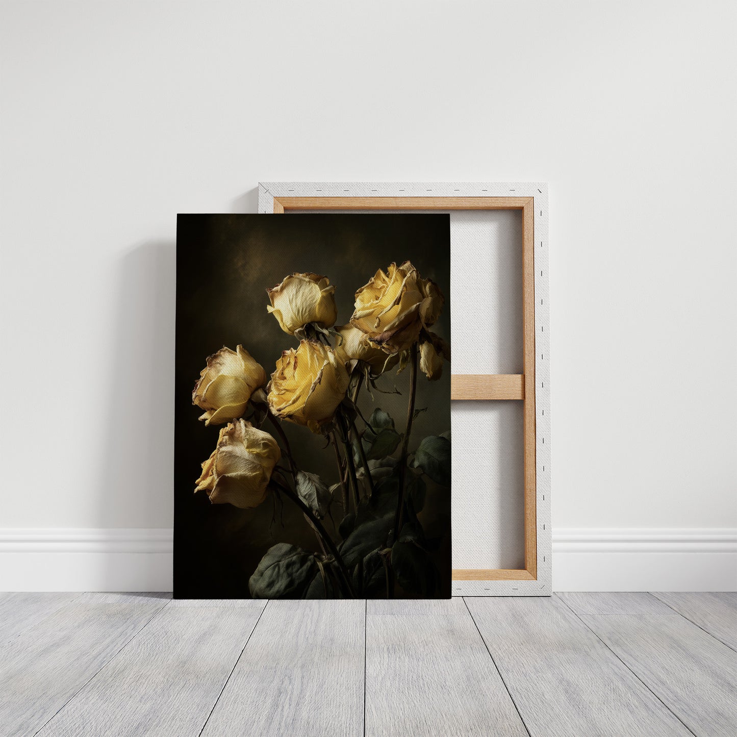 Faded Gold Against Midnight Walls