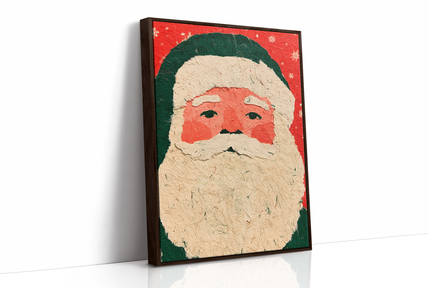 Santa in Torn Paper