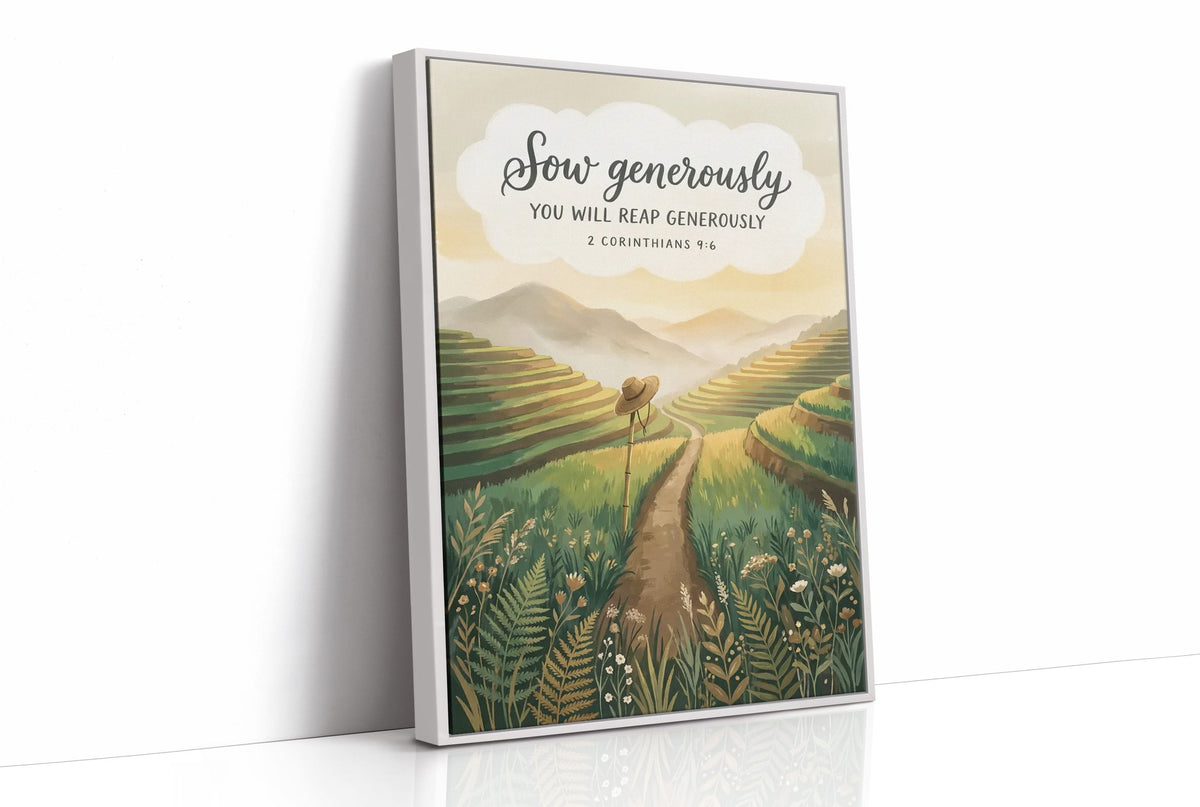 Sow Generously: Terraced Rice Field Path