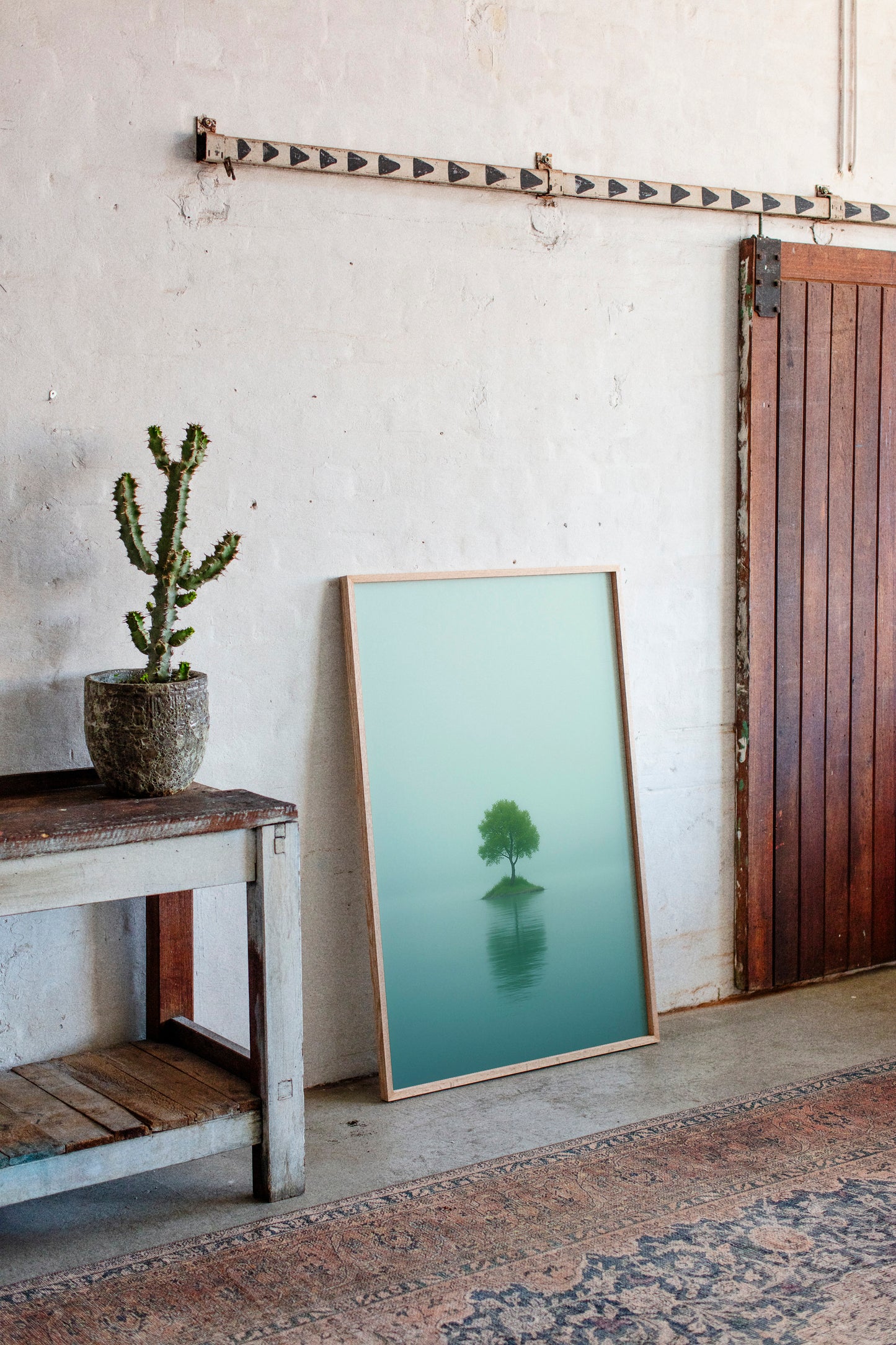 Solitary Tree in Mist