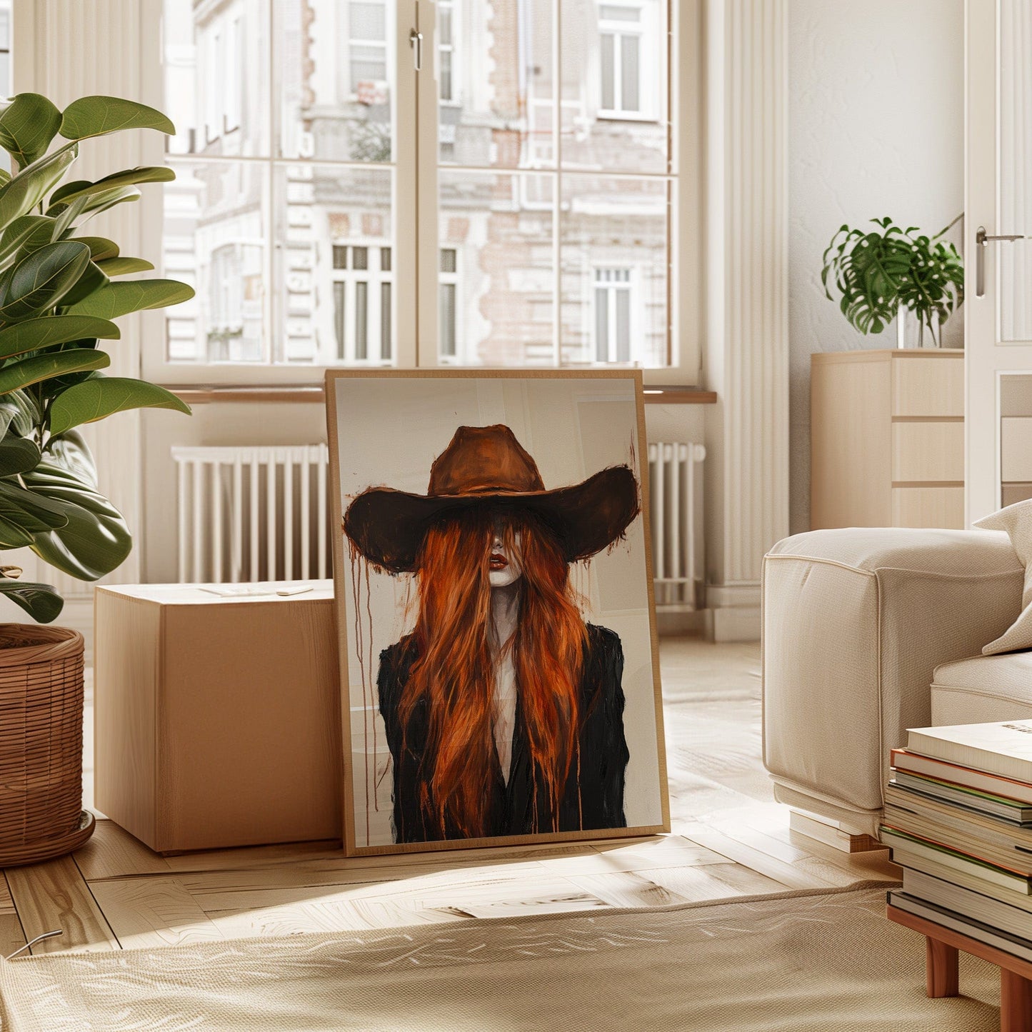 The Firebrand – Western Cowgirl Canvas Art