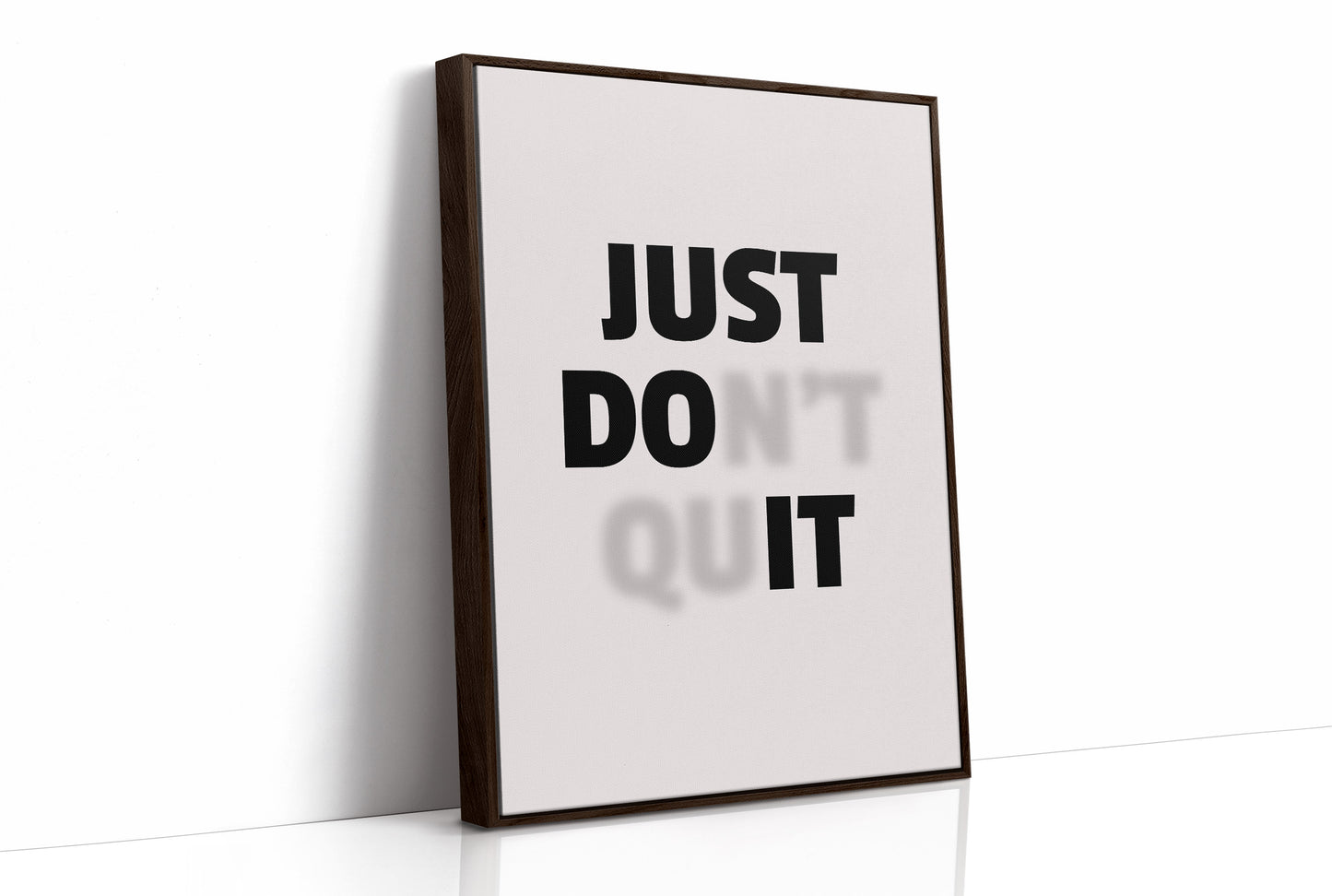 Just Do It No Excuses Typography