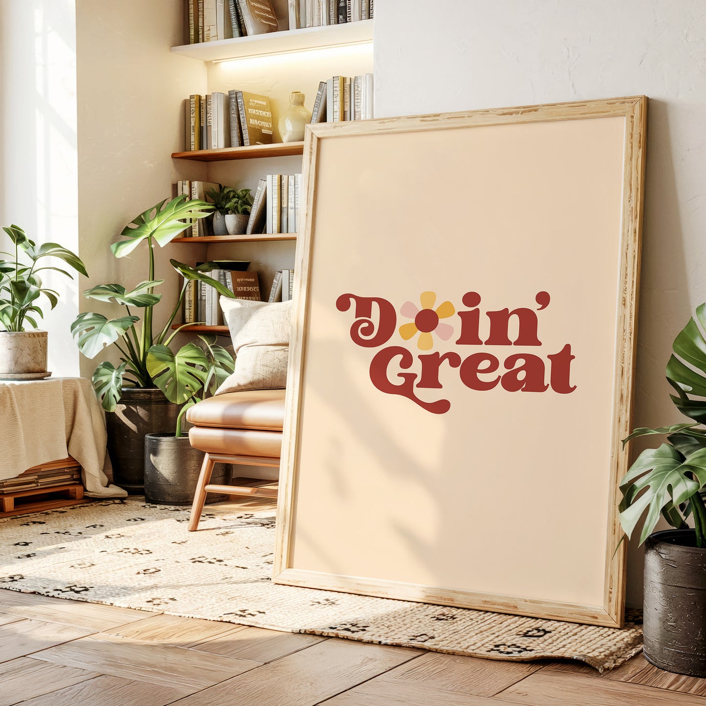 Retro Daisies Dance Through Time