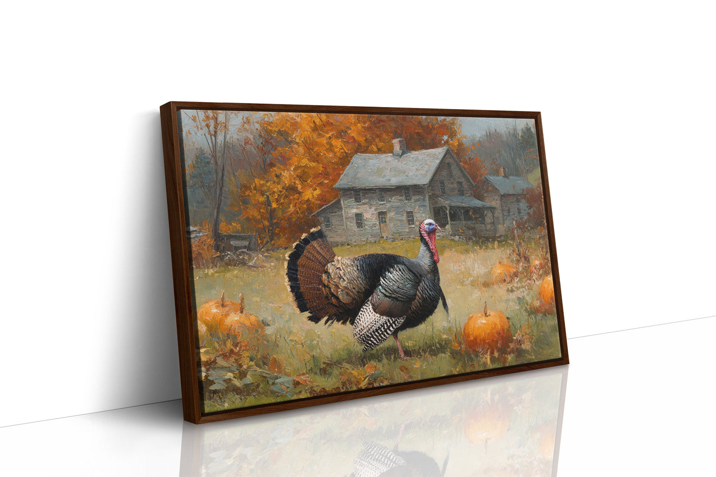 Autumn's Guest At The Farmhouse