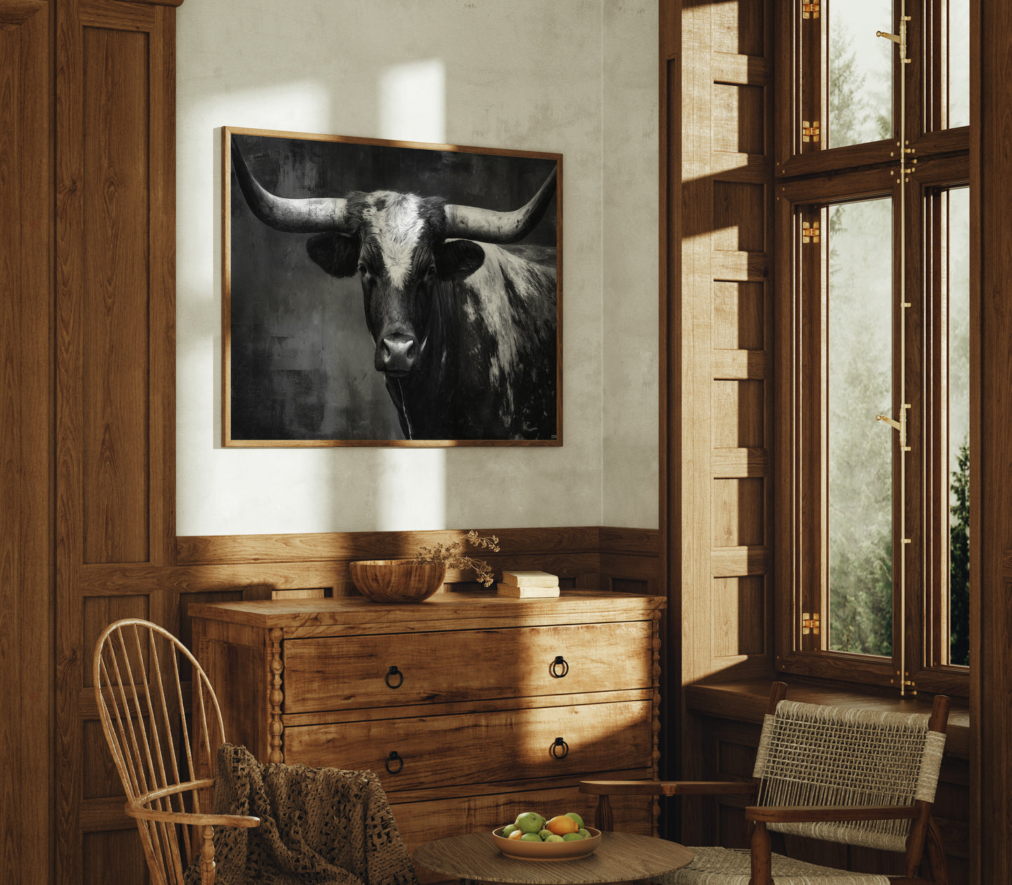 Longhorn Tales At Twilight Hour