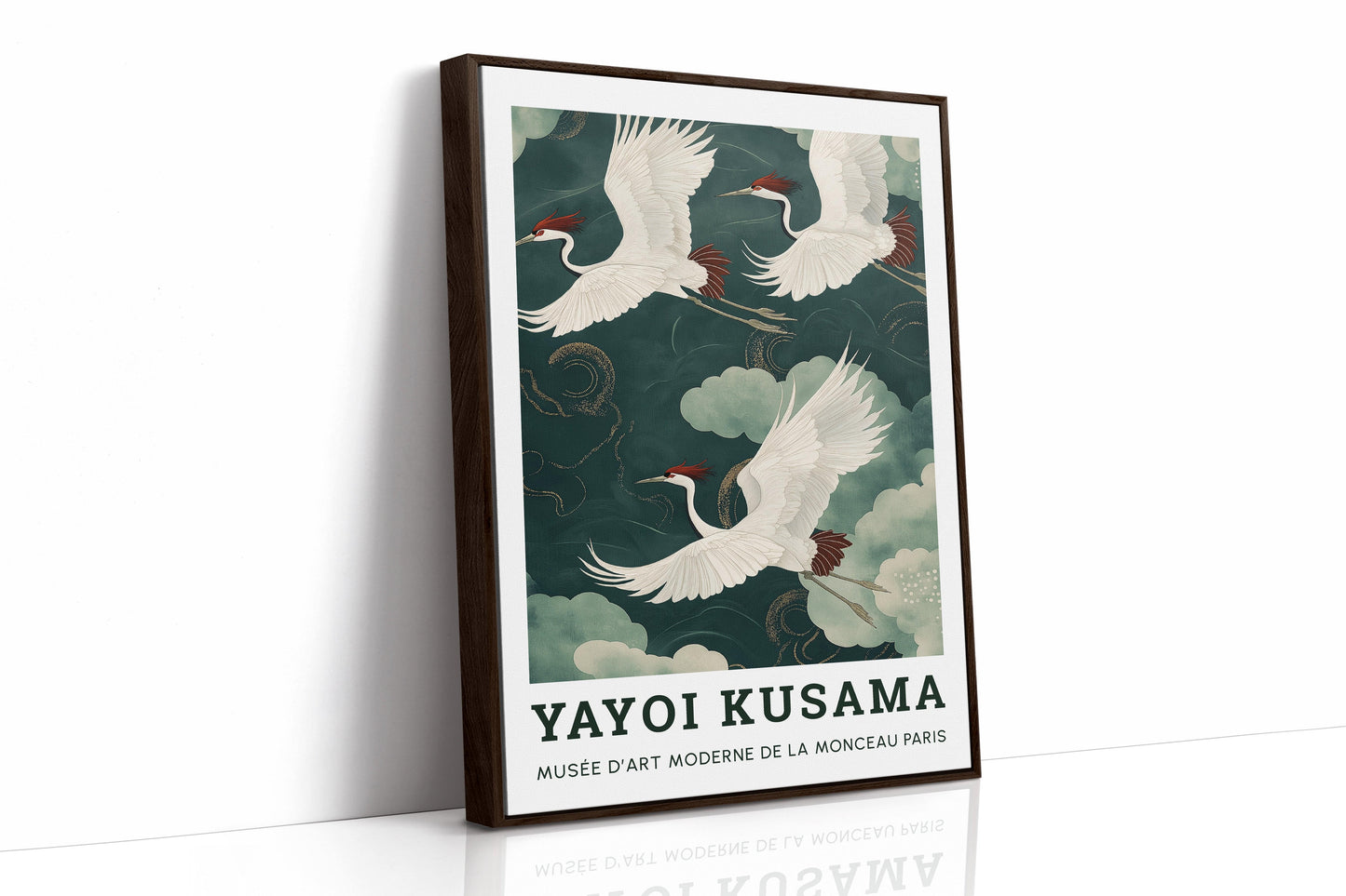 Celestial Flight – Cranes in a Dreamlike Sky