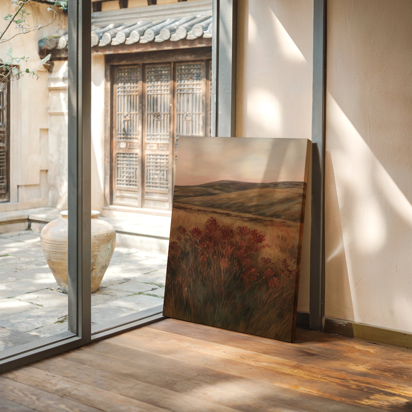 Crimson Sage at Golden Hour