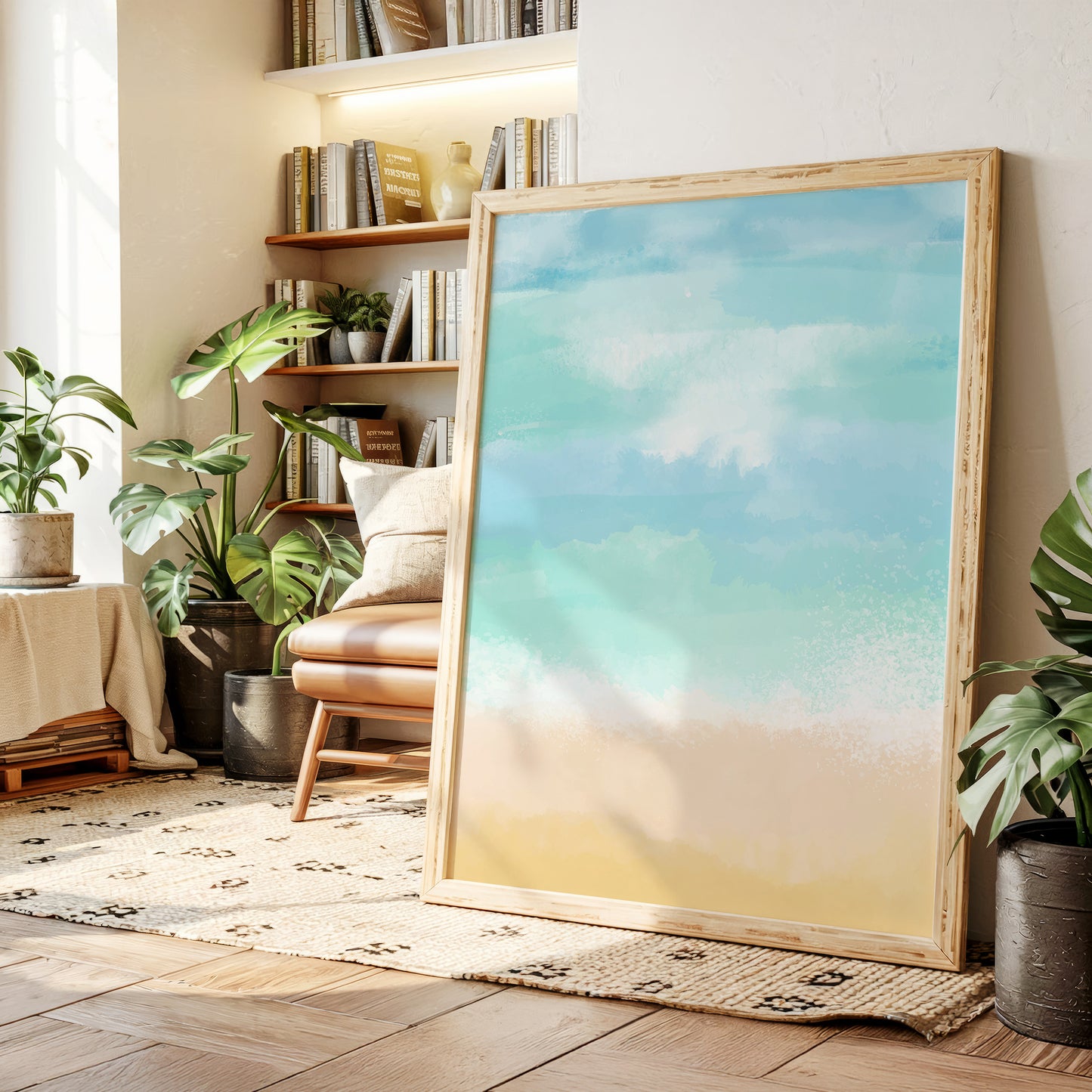 Turquoise Tides Paint Morning Peace