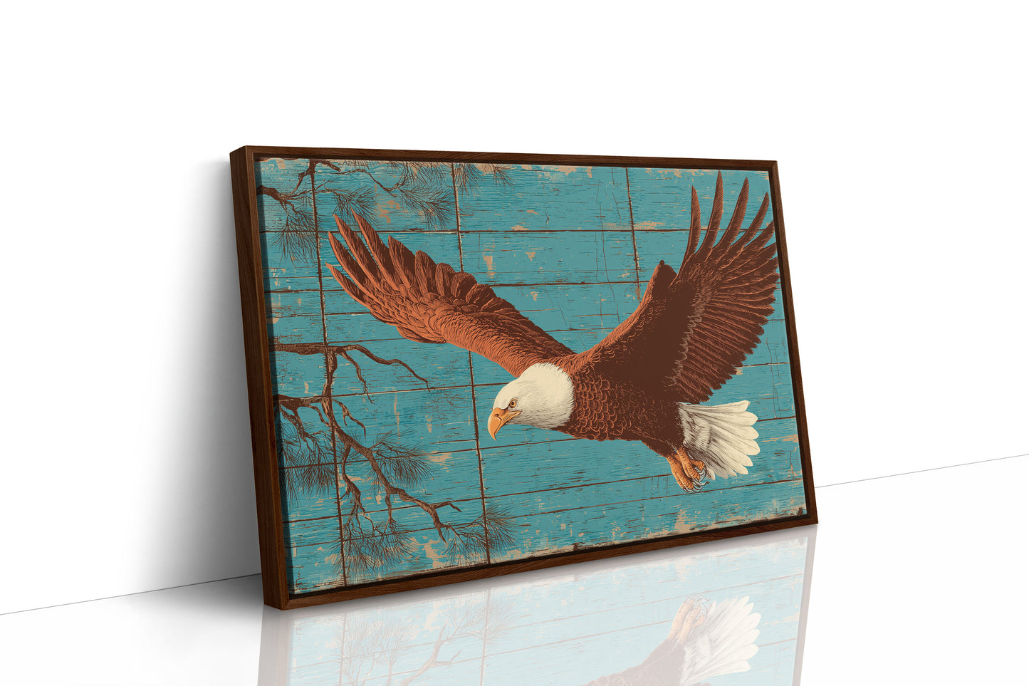 Wings Over Weathered Wood