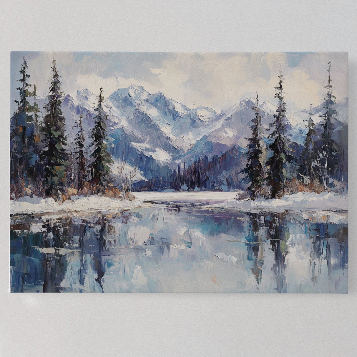 Alpine Lake Mirrors Winter's Grace