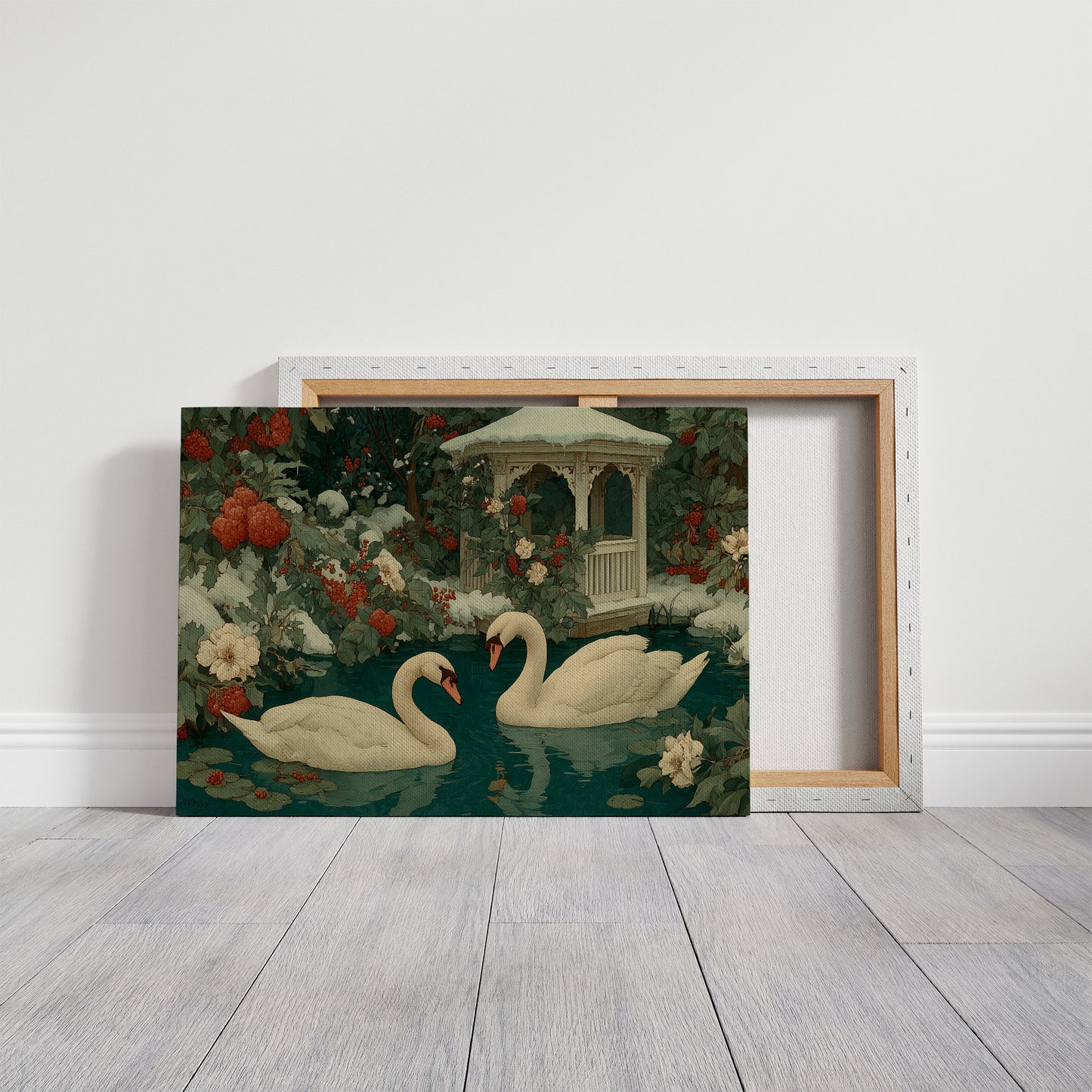 Two Swans, Winter Garden