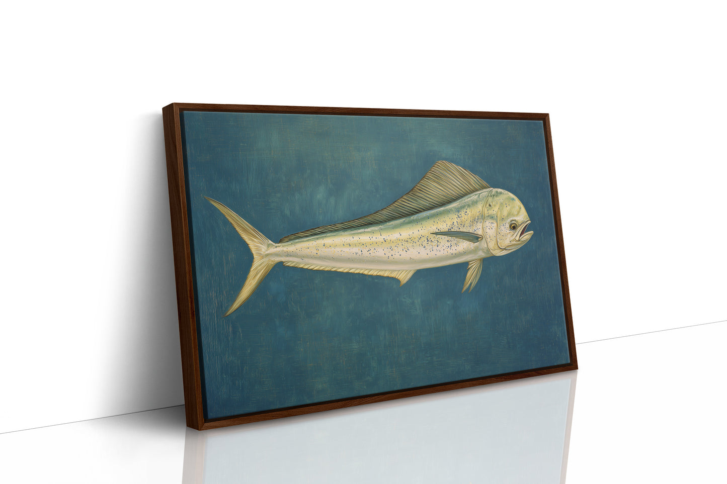 Mahi Drifts Through Teal Depths