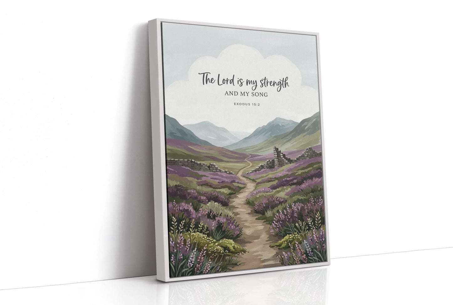 The Lord Is My Strength: Highland Heather Path