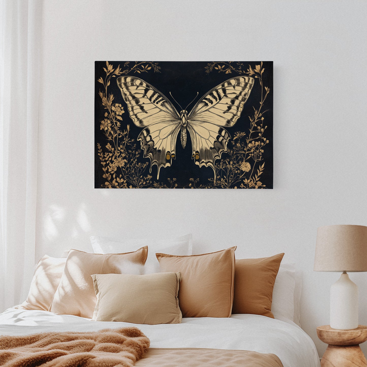 Midnight Garden's Golden Wings Unfold