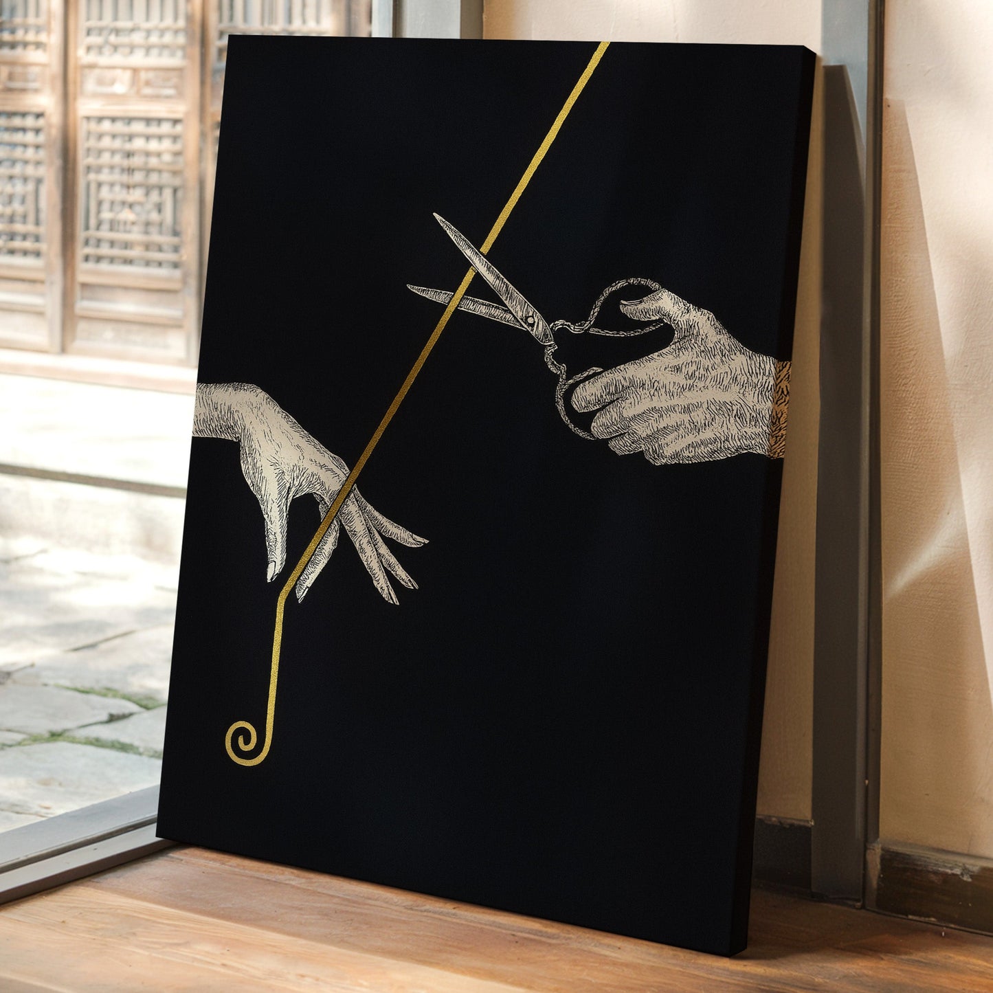 Severance Line in Gold and Ink