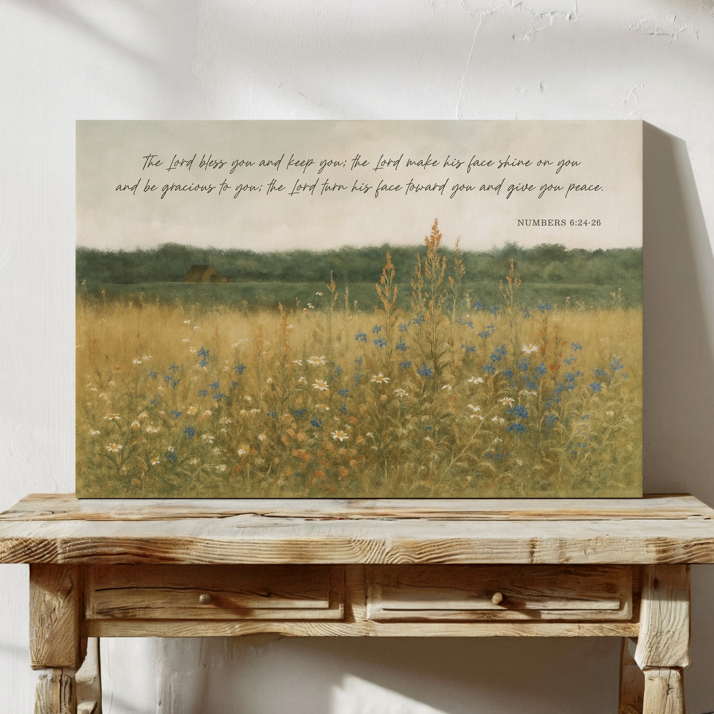 Blessing in Wildflowers Numbers 6:24