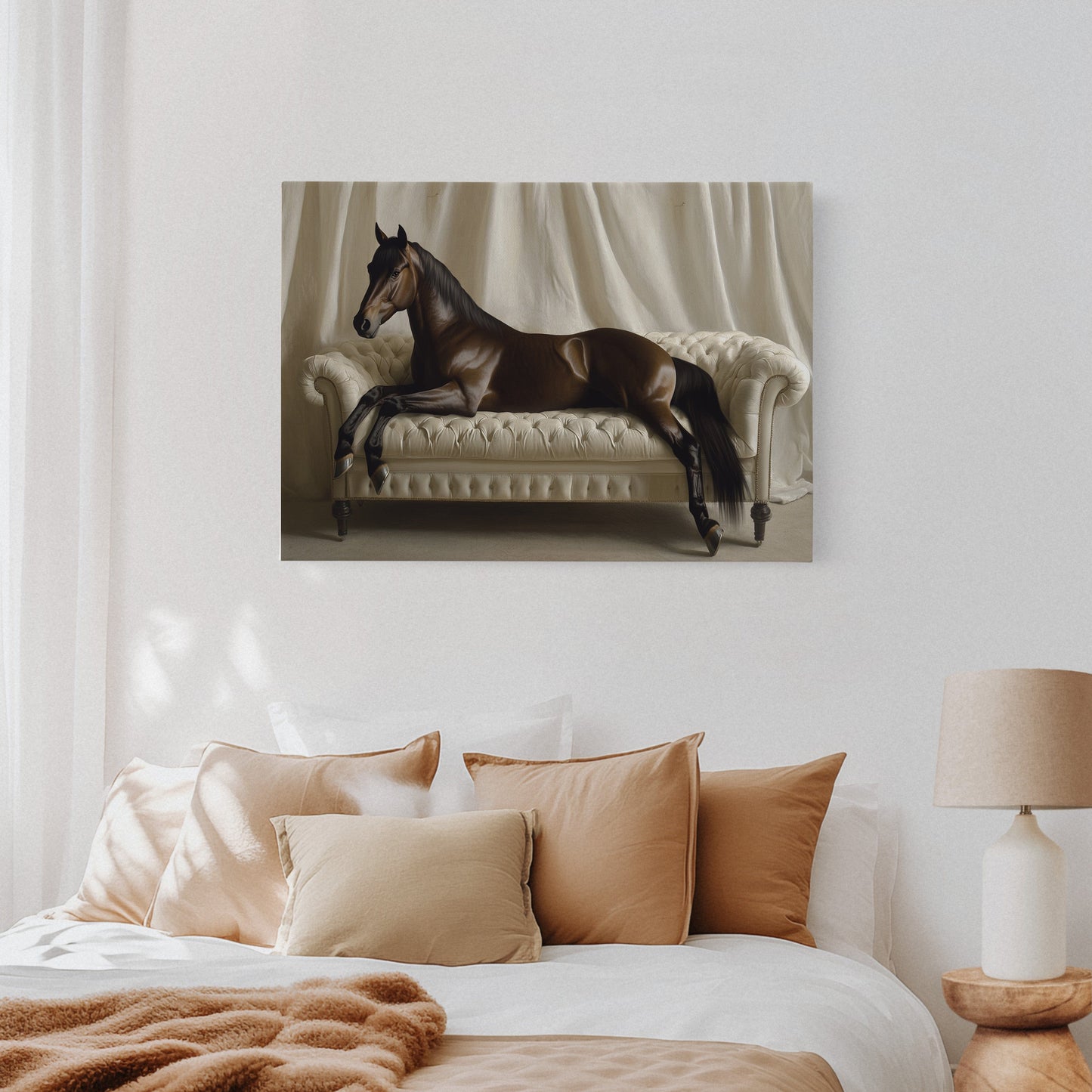 Surreal Horse Lounge Fine Art Print
