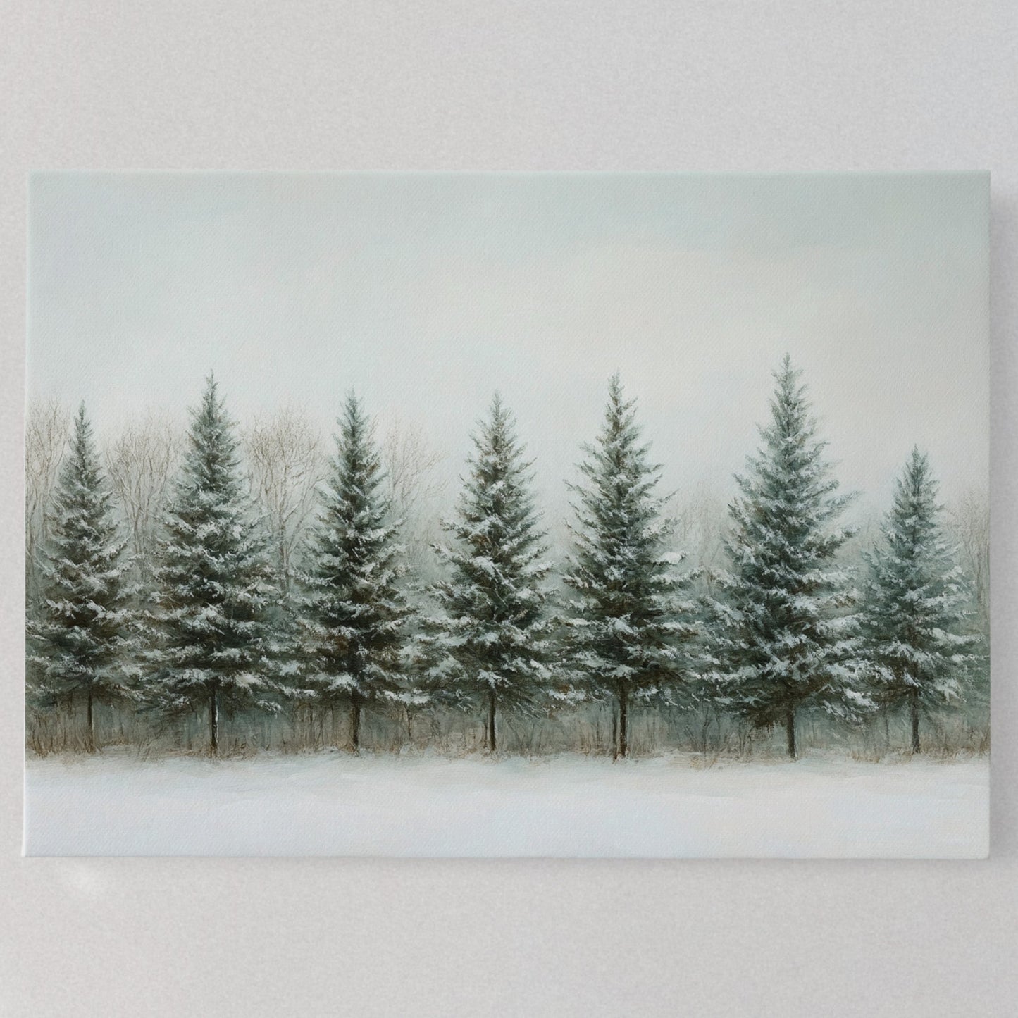 Evergreens Stand Their Winter Watch