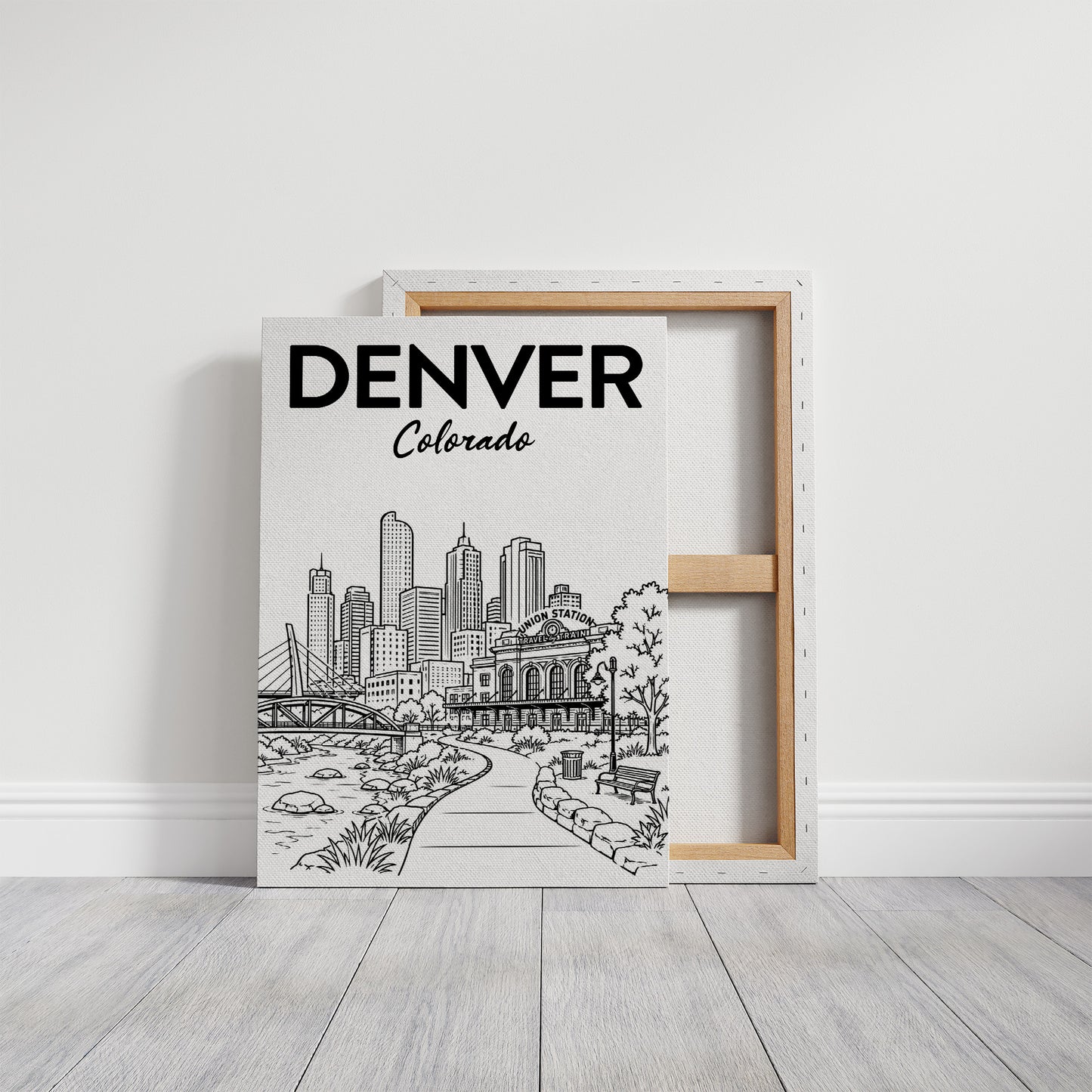 Denver, Union Station Line Art