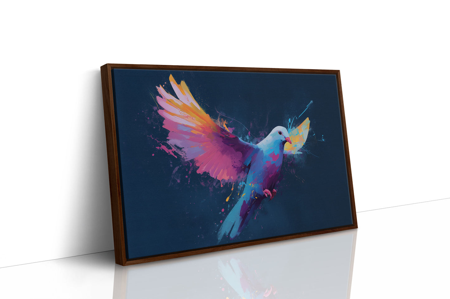 Prismatic Dove Carries Midnight Dreams