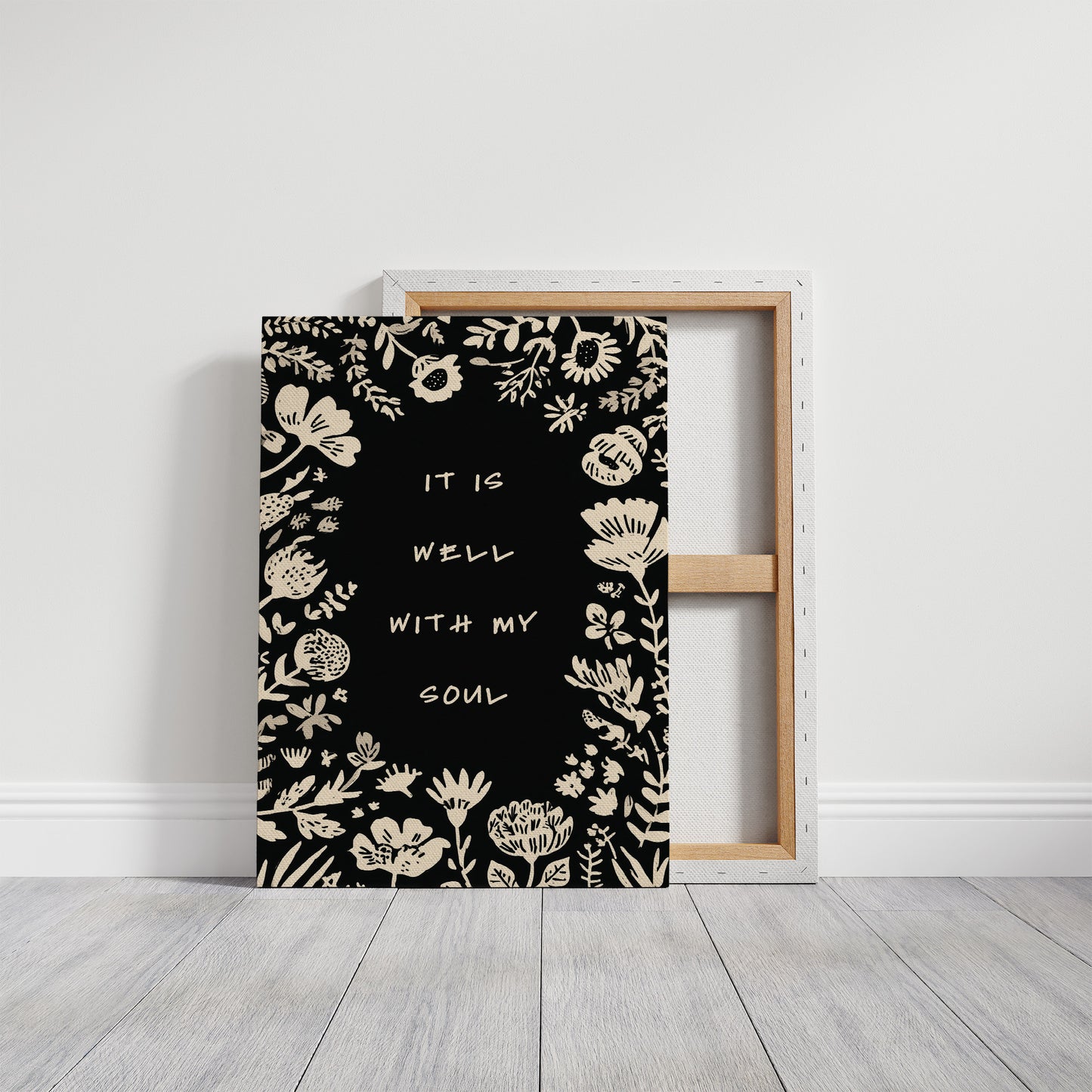 Floral Affirmations Frame Inner Peace