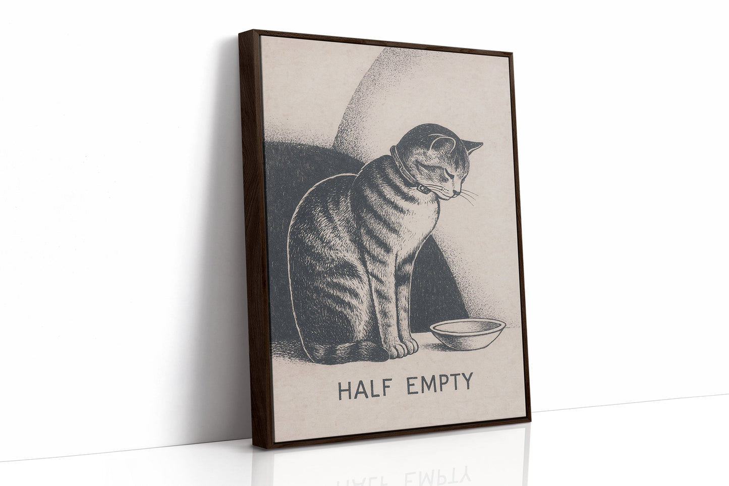 Half Empty Cat