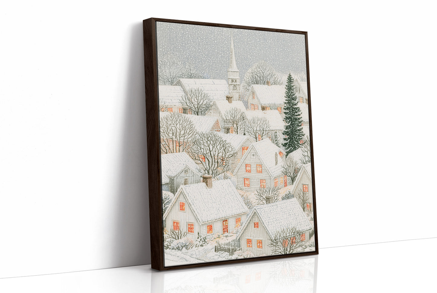 Snowfall Over the Steeple